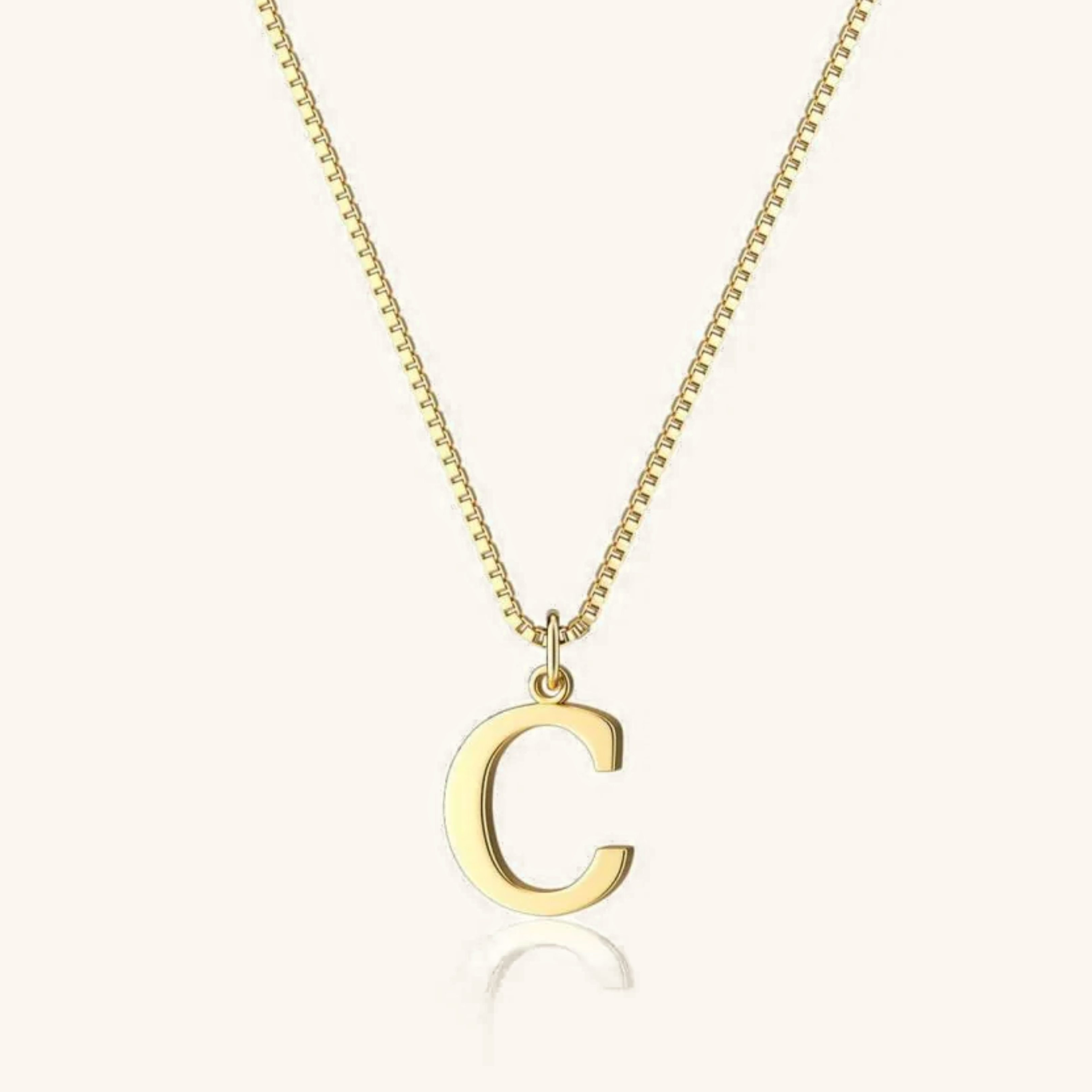 Therese Letter Initial Gold Necklace Image