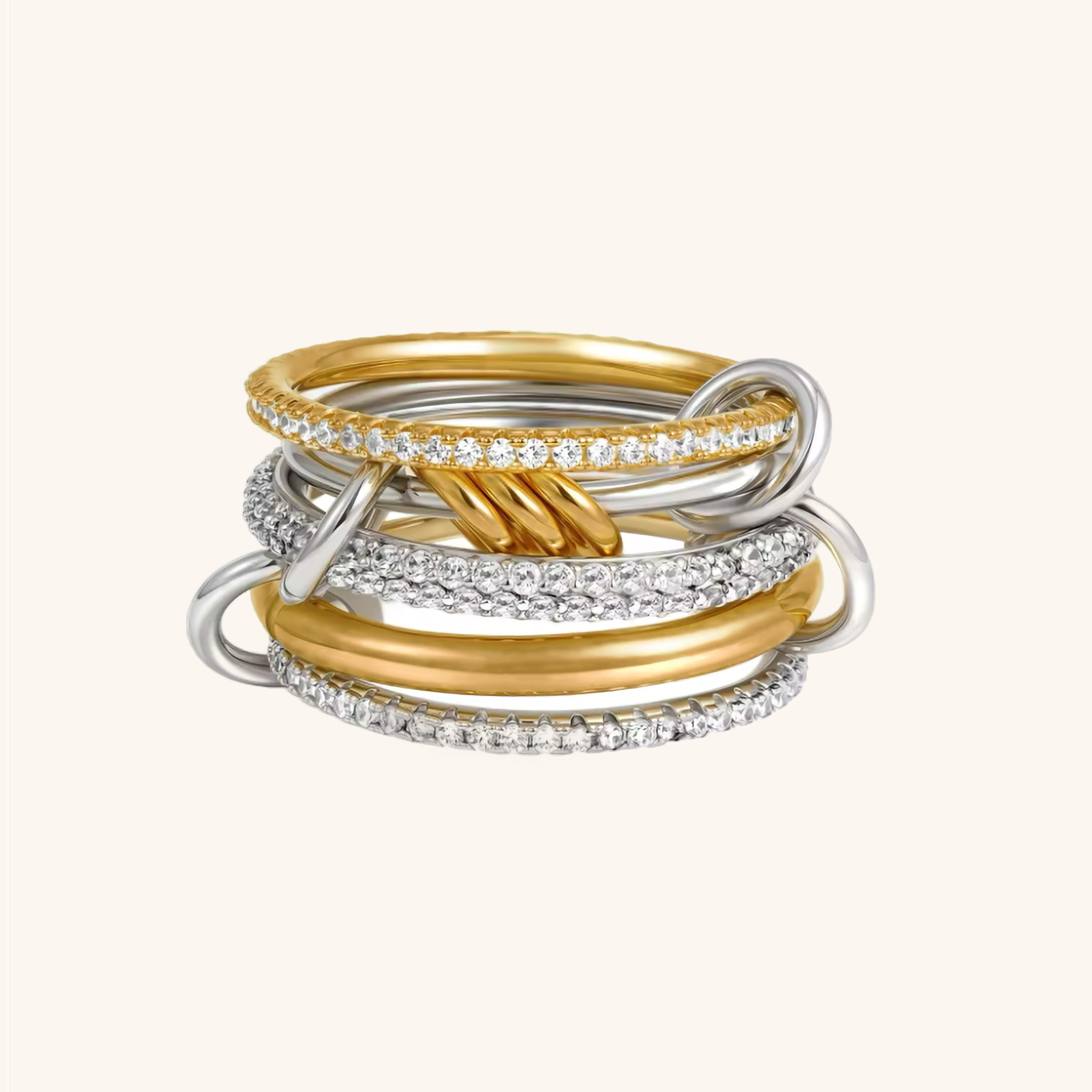 Collina Stacked Diamond Ring Image