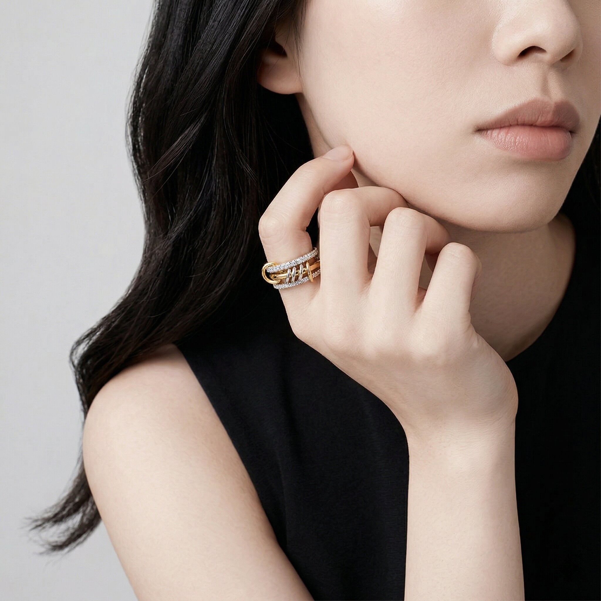 Cosette Stacked Diamond Ring Image