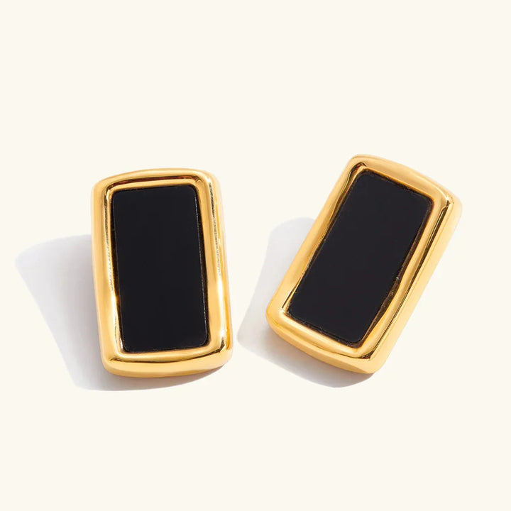 Cherish Geometric Enamel Earrings