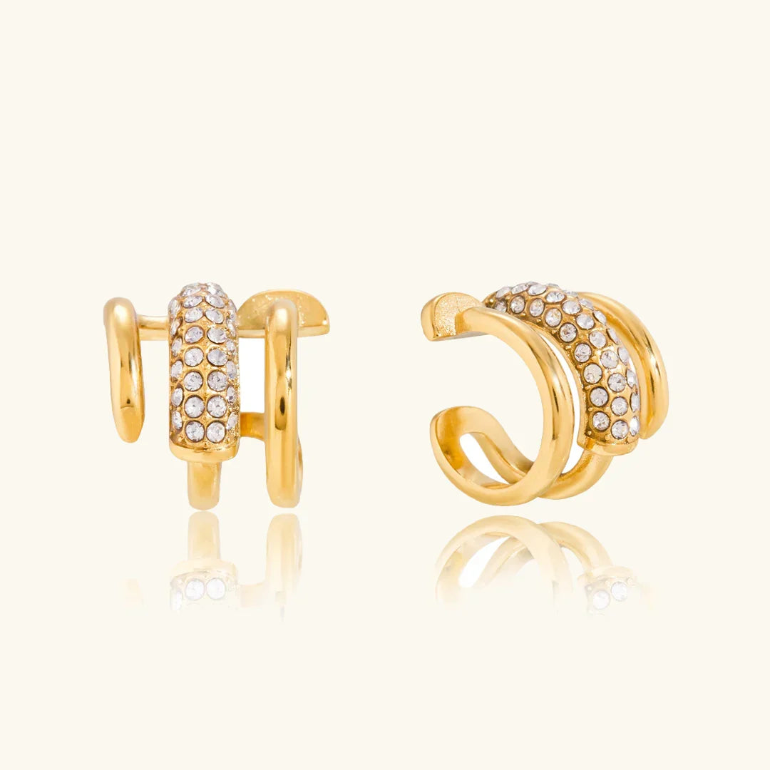 Hilda Layered Diamond Earrings Image