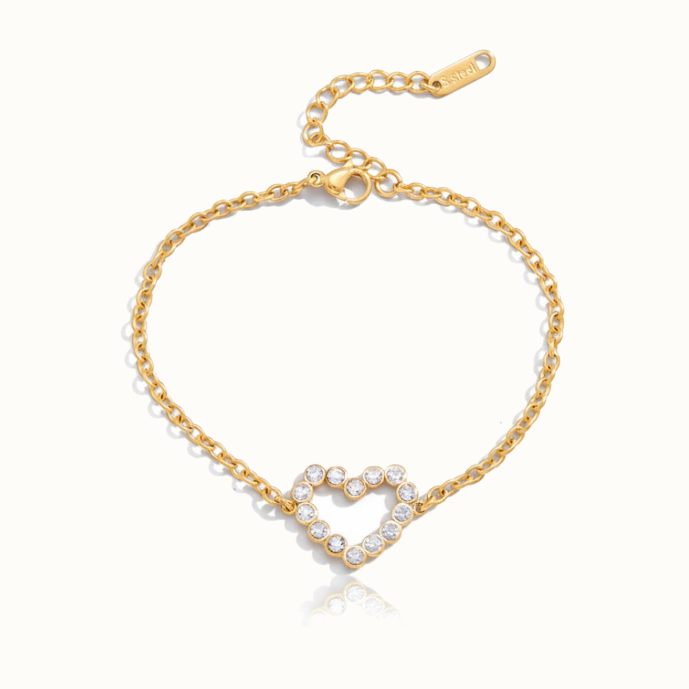 Luv Diamond Heart Gold Bracelet Image