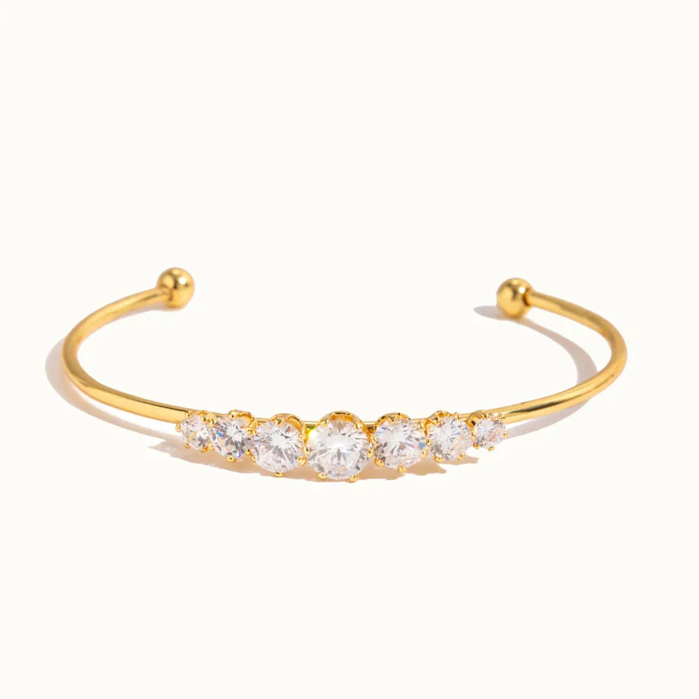 Ashlynn Diamond Gold Bangle Image