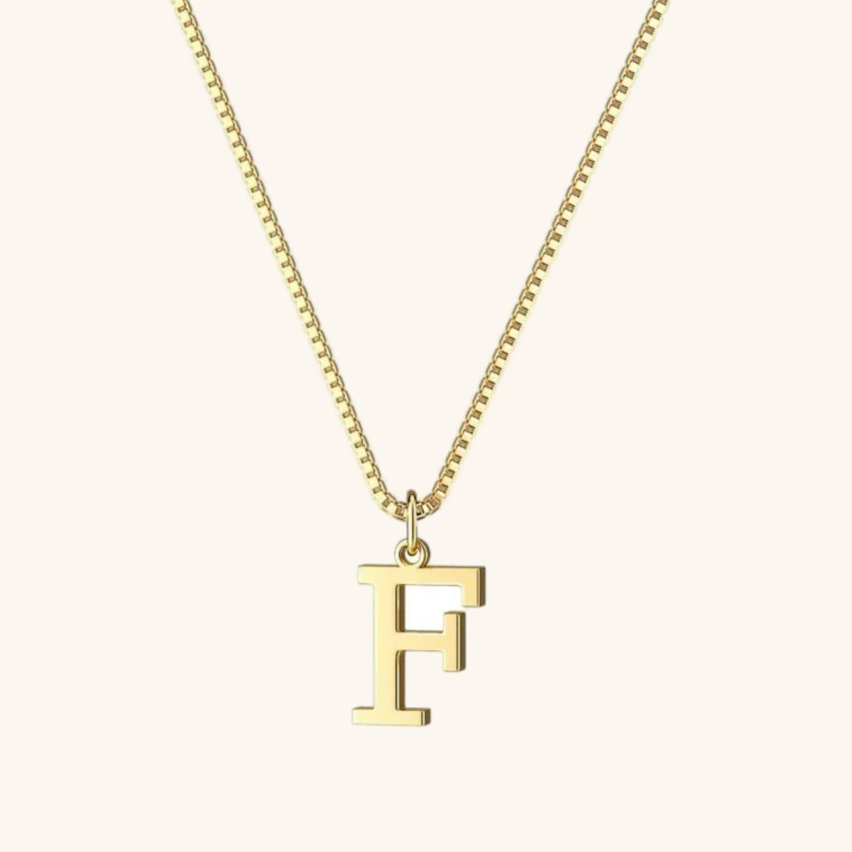 Therese Letter Initial Gold Necklace Image
