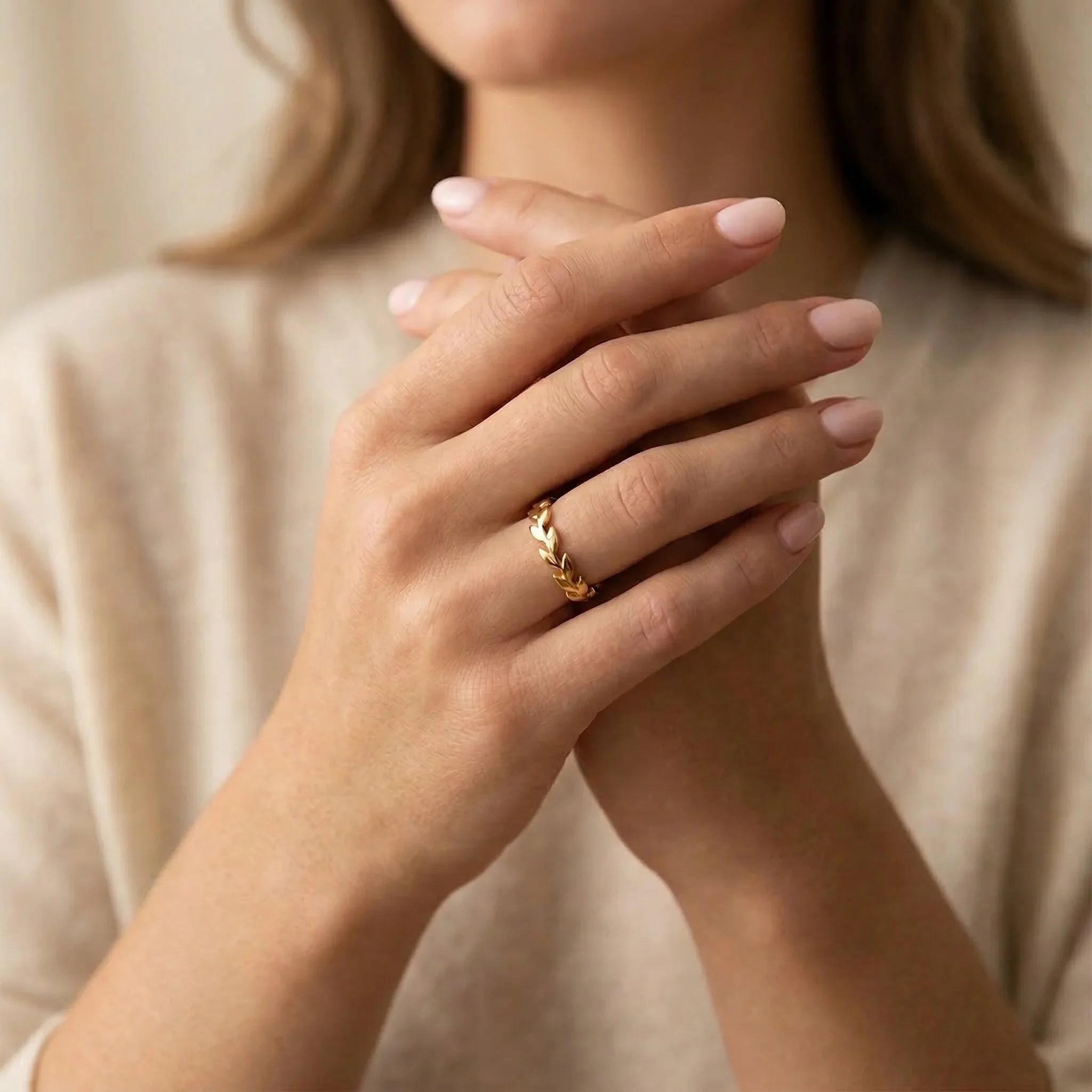 Rhea Golden Vine Ring Image