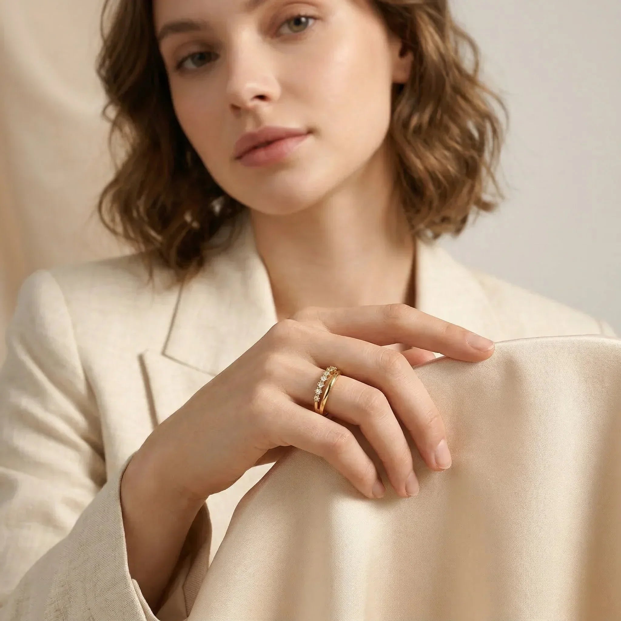 Adeline Diamond Gold Ring Image