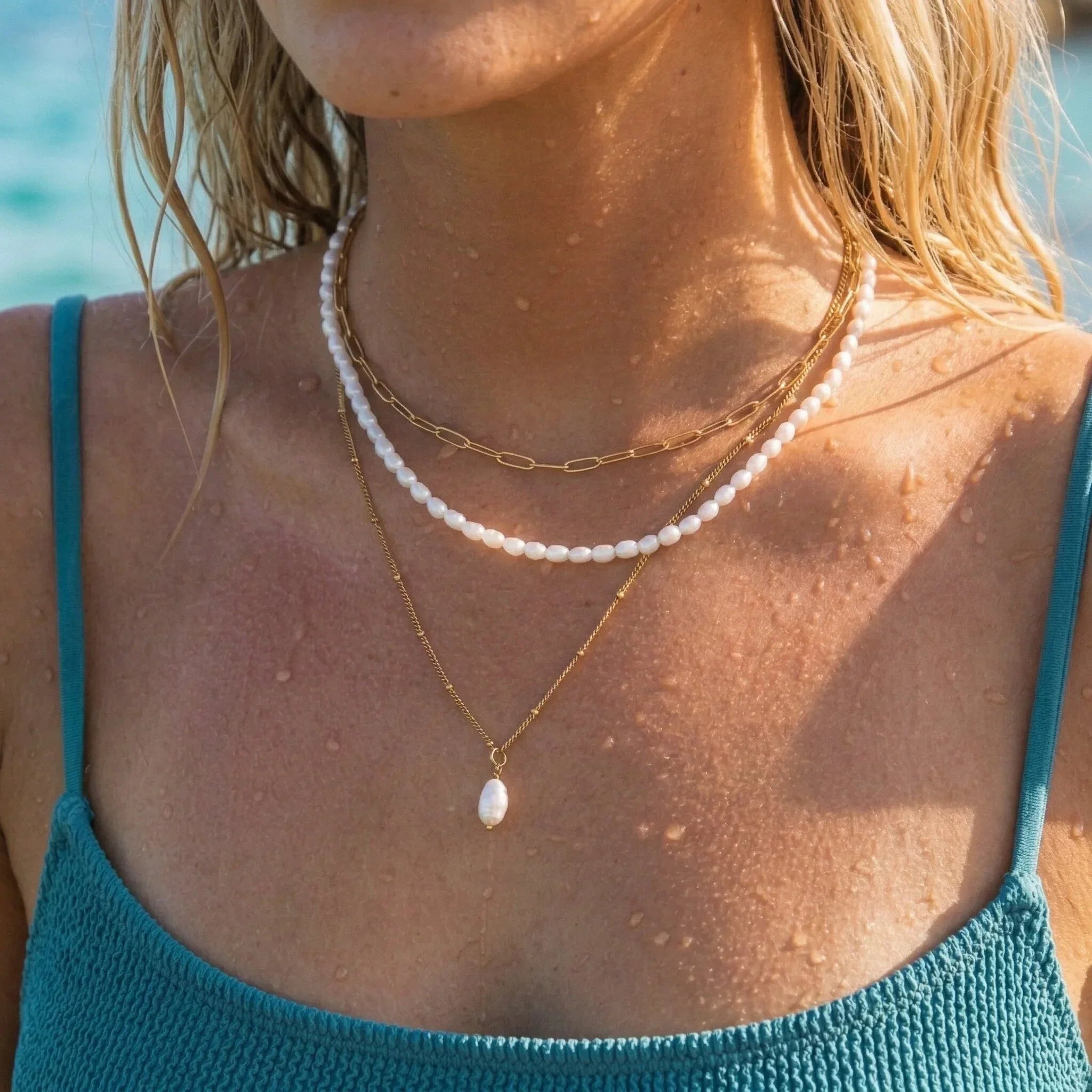 Lena Golden Chain Necklace Image