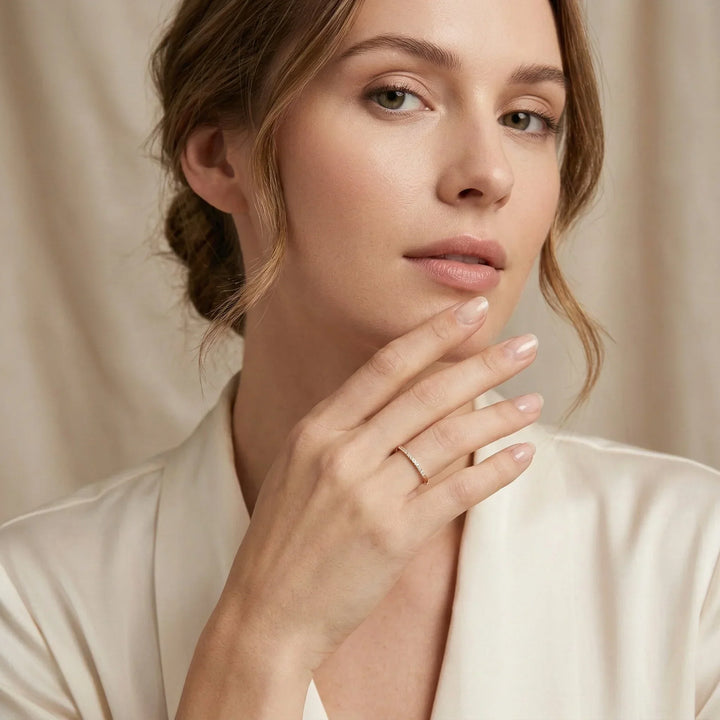Zarra Paved Gold Ring