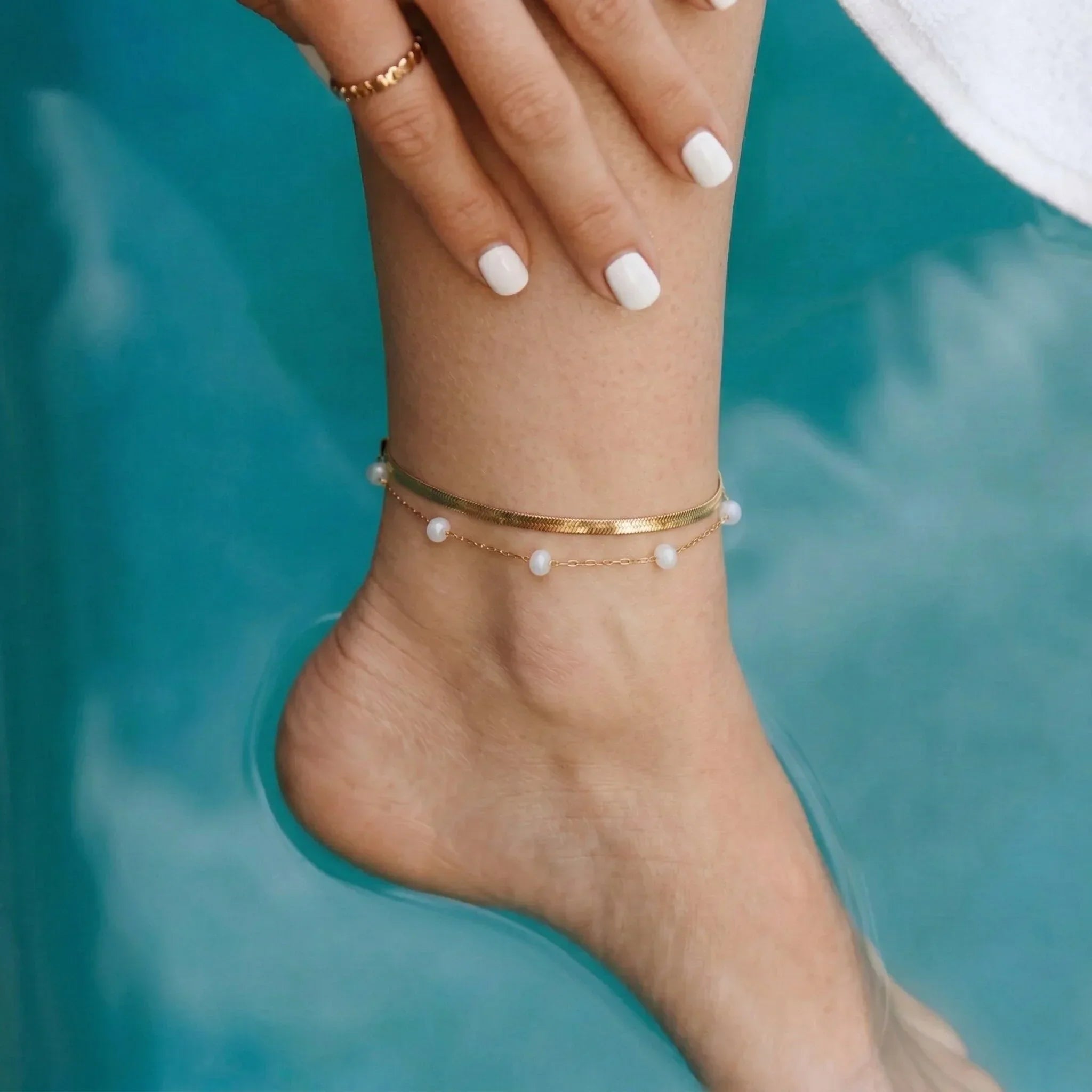 Pearla Freshwater Pearl Anklet Image