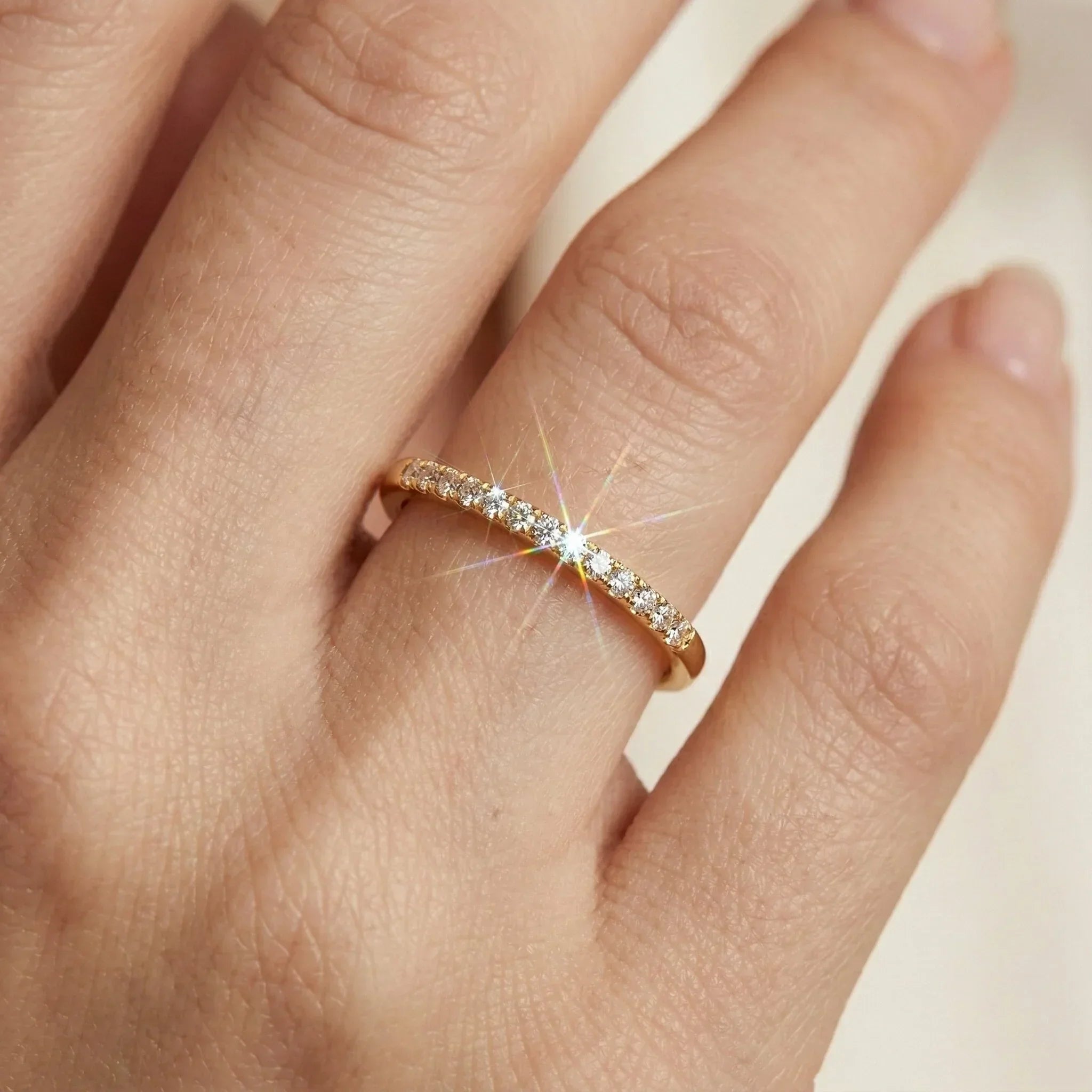 Zarra Paved Gold Ring Image