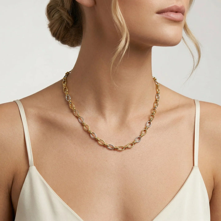 Addison Two Tone Gold Necklace