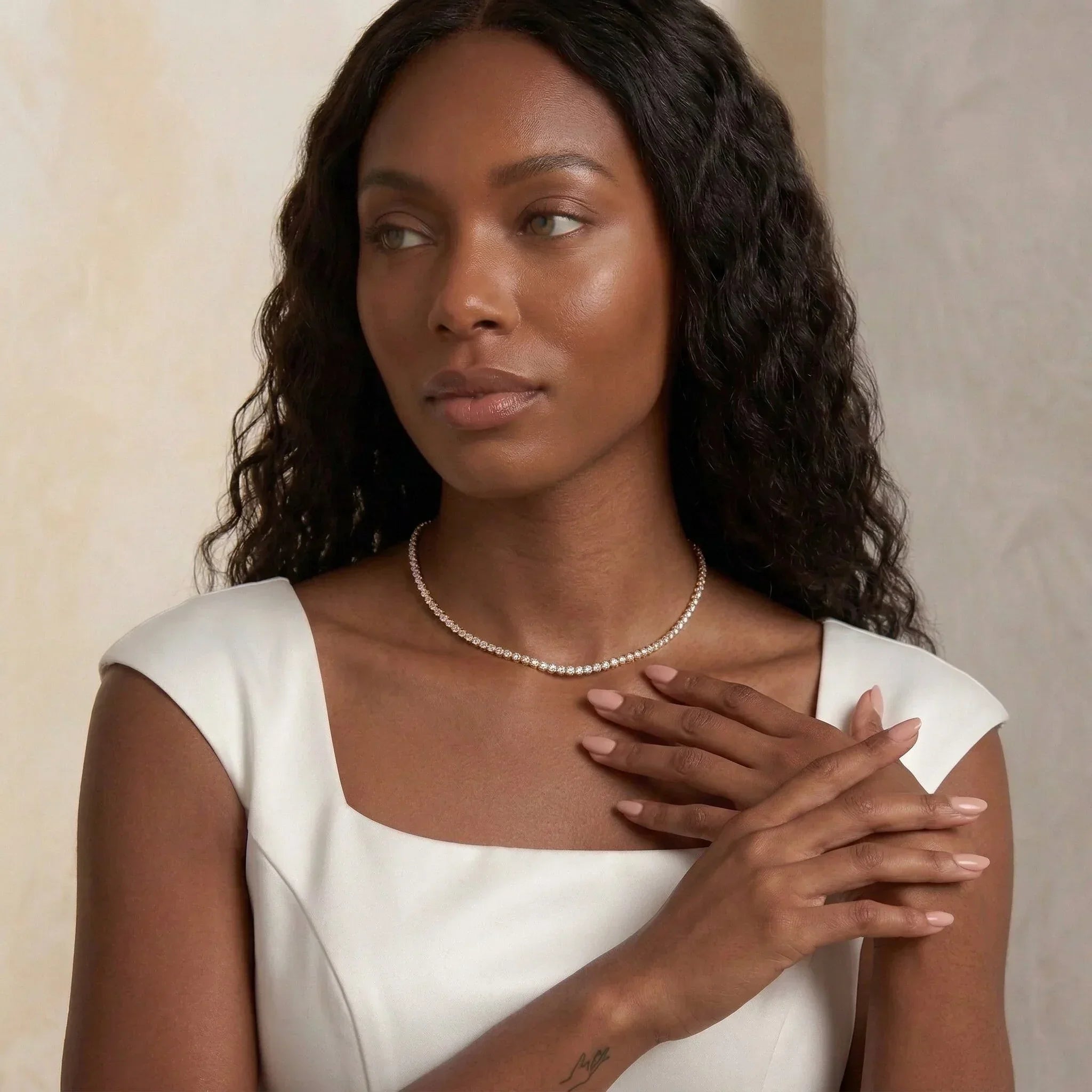 Isolde Diamond Tennis Necklace Image