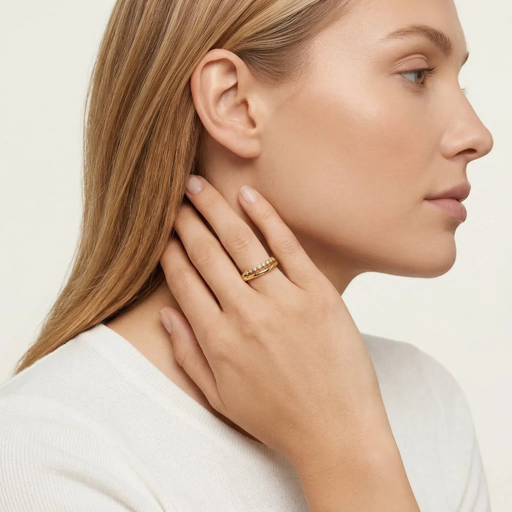 Adeline Diamond Gold Ring Image