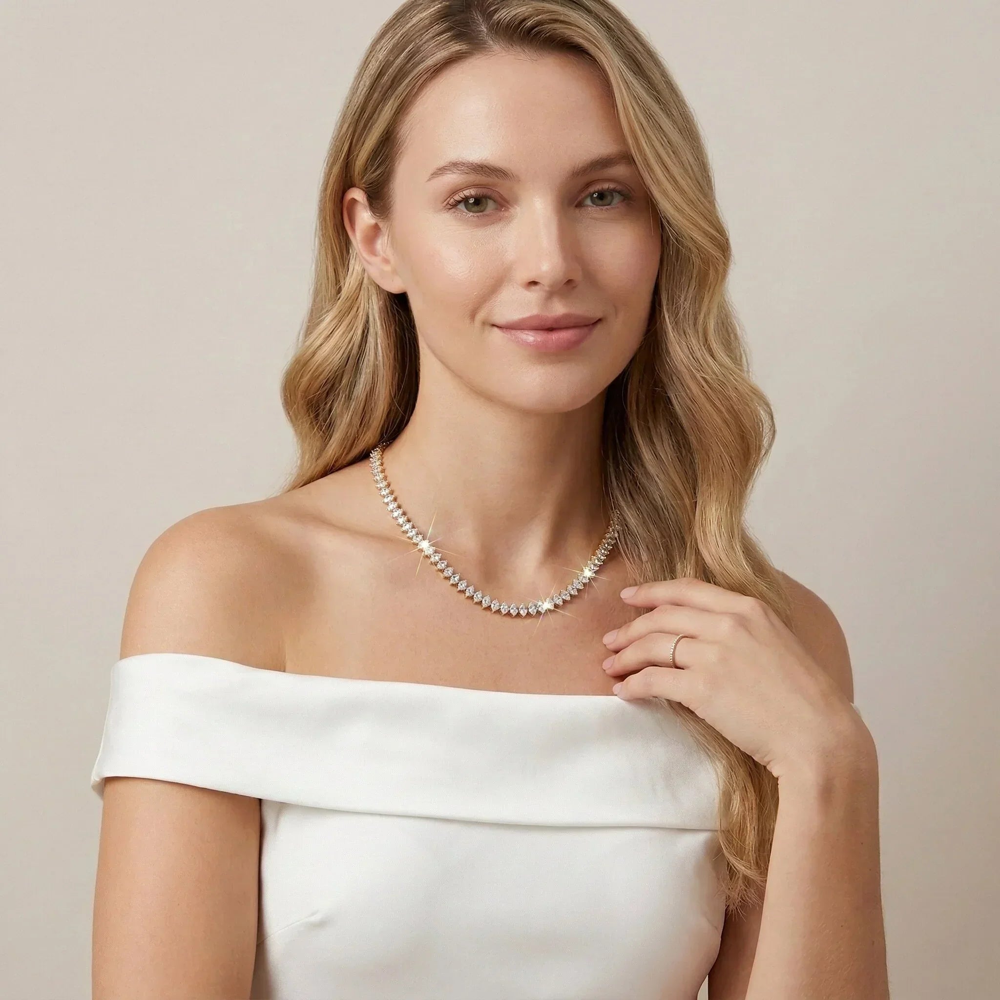 Wisteria Diamond Tennis Necklace Image
