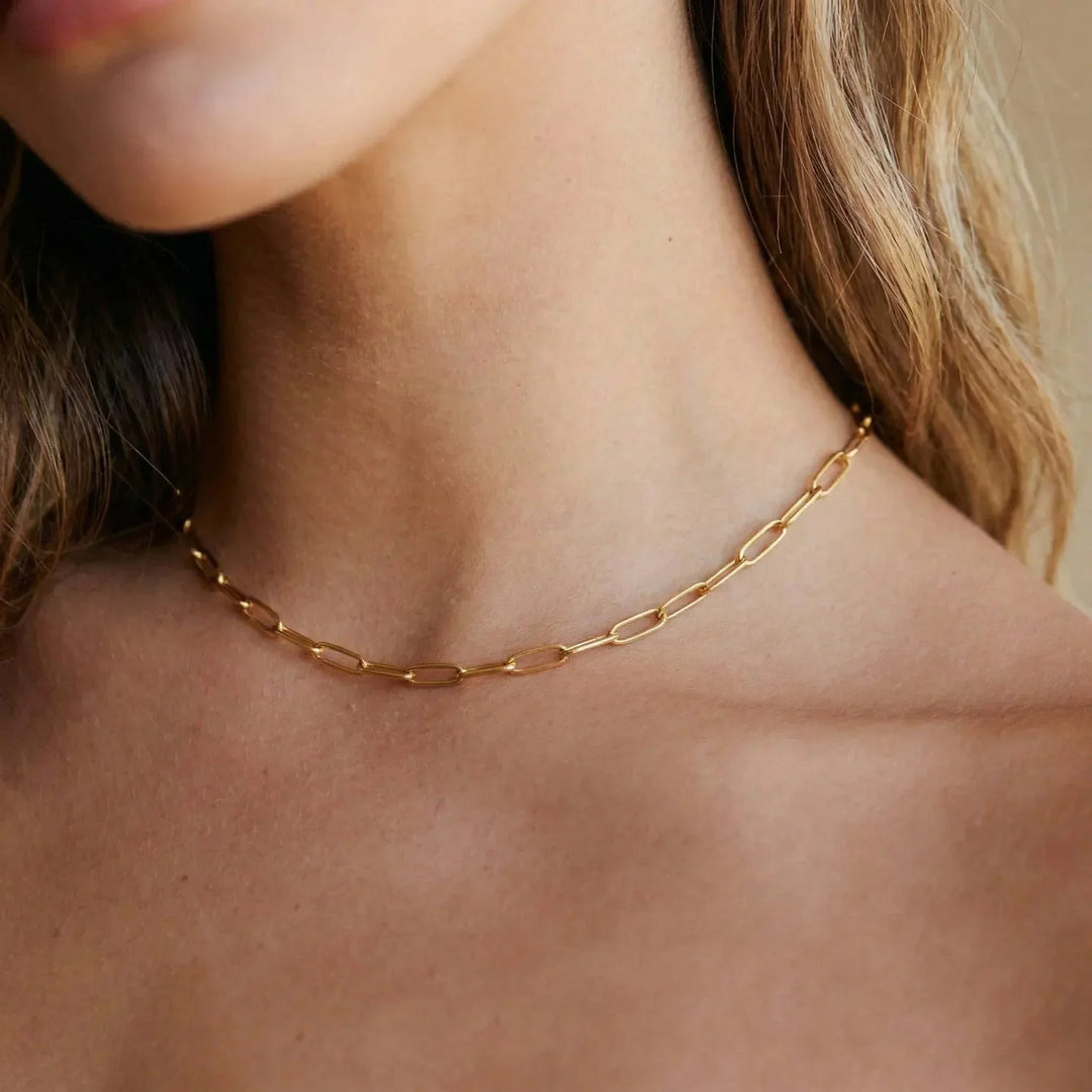 Lena Golden Chain Necklace
