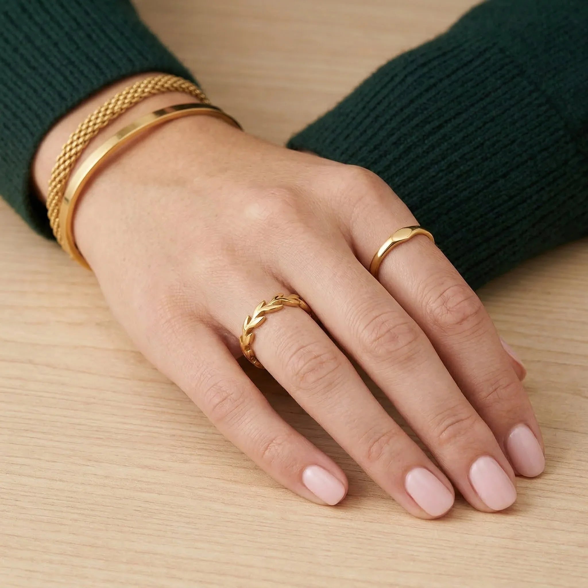 Rhea Golden Vine Ring Image