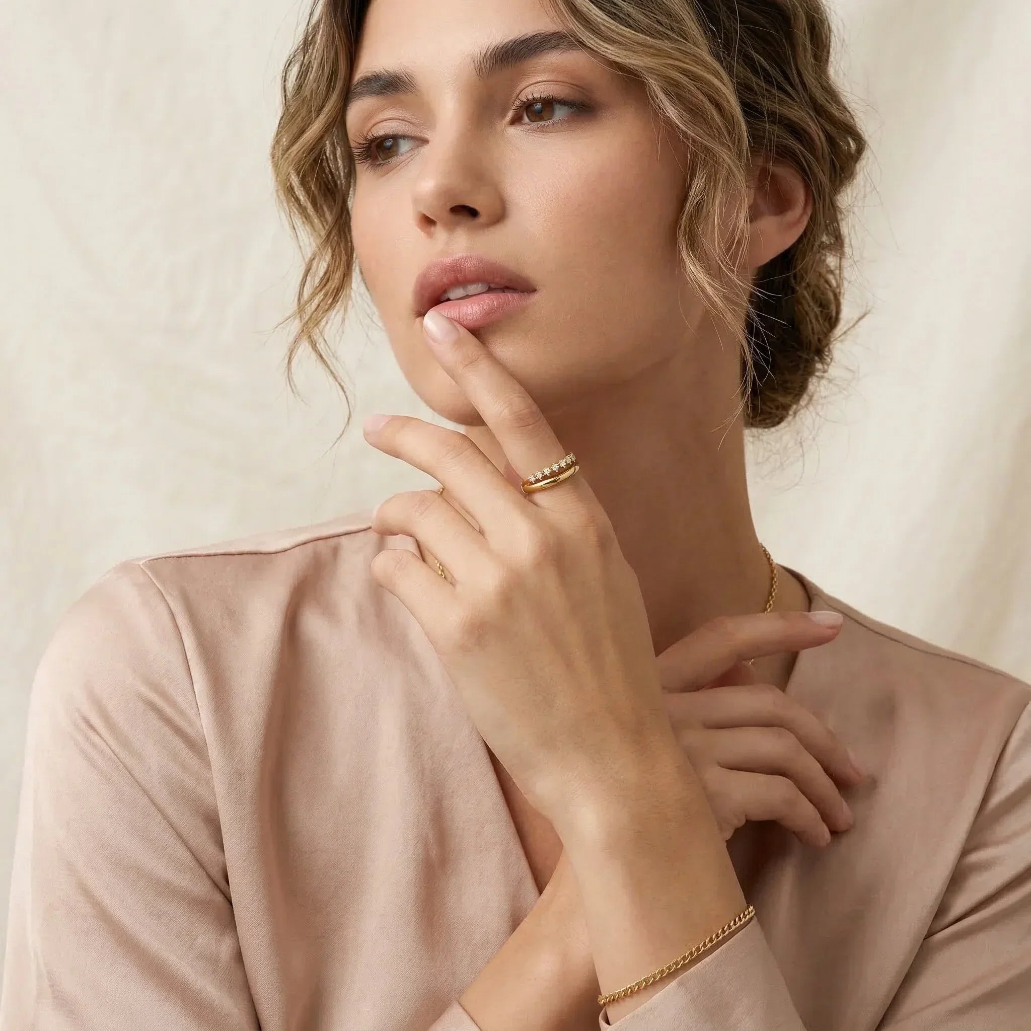Adeline Diamond Gold Ring Image