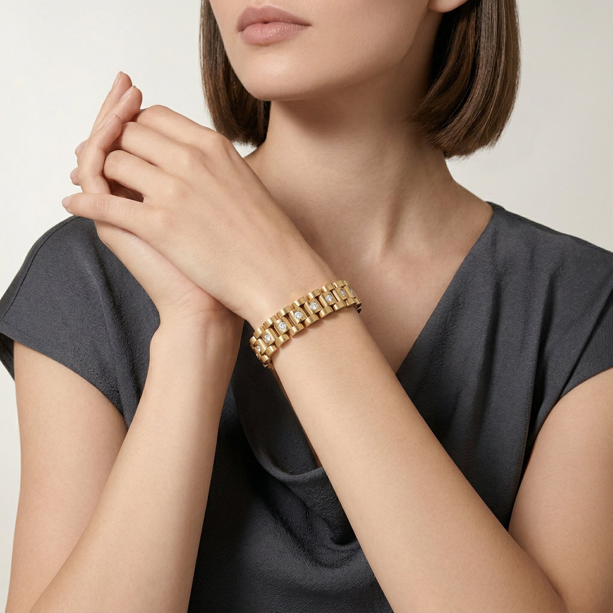 Gold Watchband Bracelet Image
