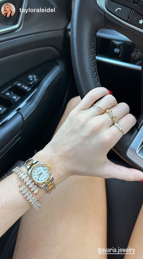 Taylor L. wearing Avaria jewelry