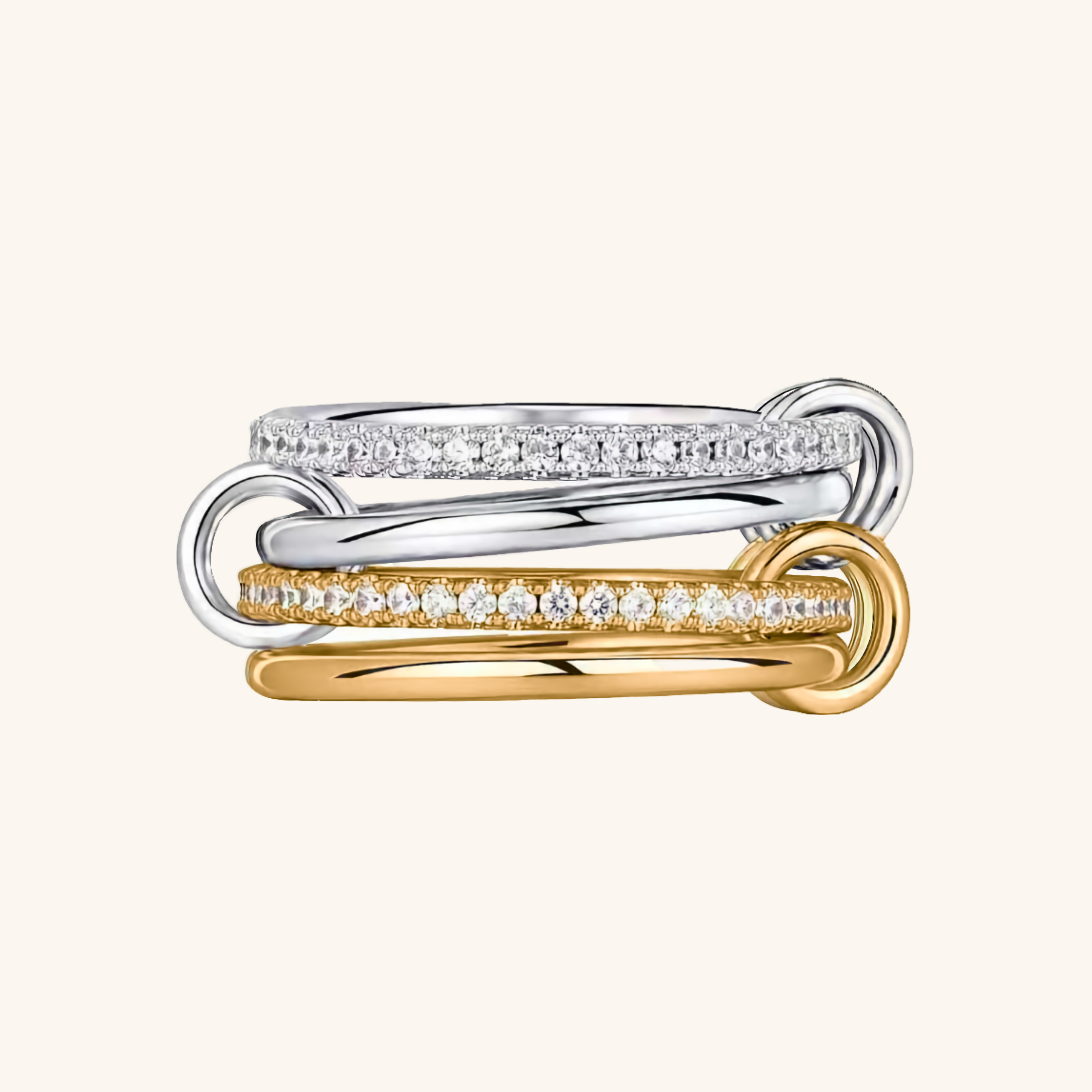 Ivy Stacked Diamond Ring Image