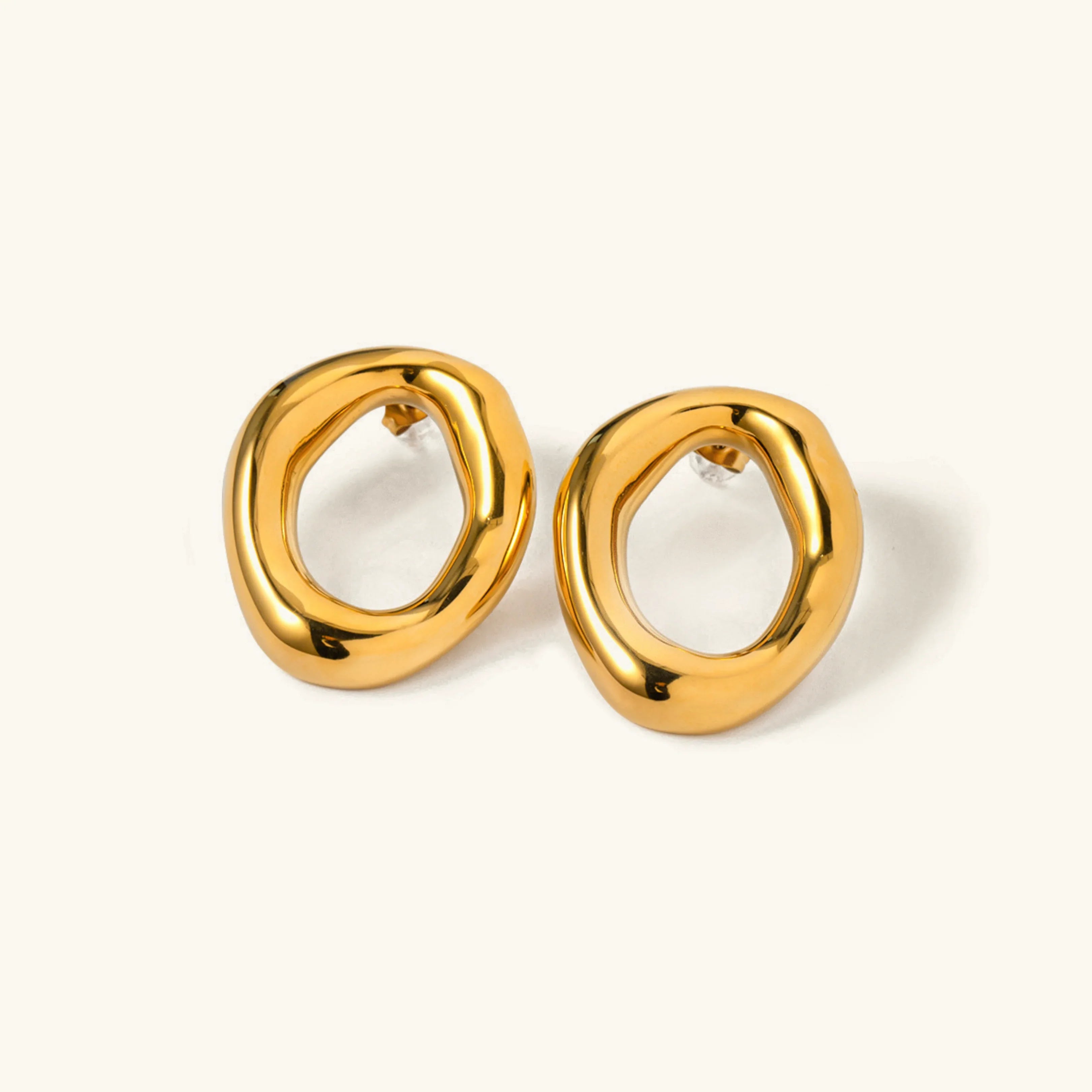 Raquel Open Oval Earrings Image