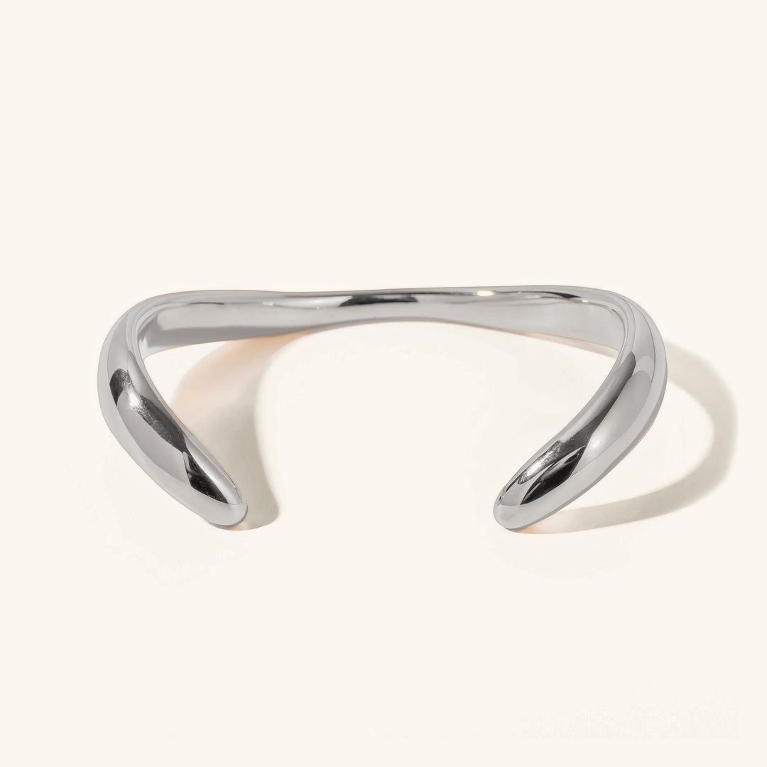 Audrina Contemporary Gold Bangle