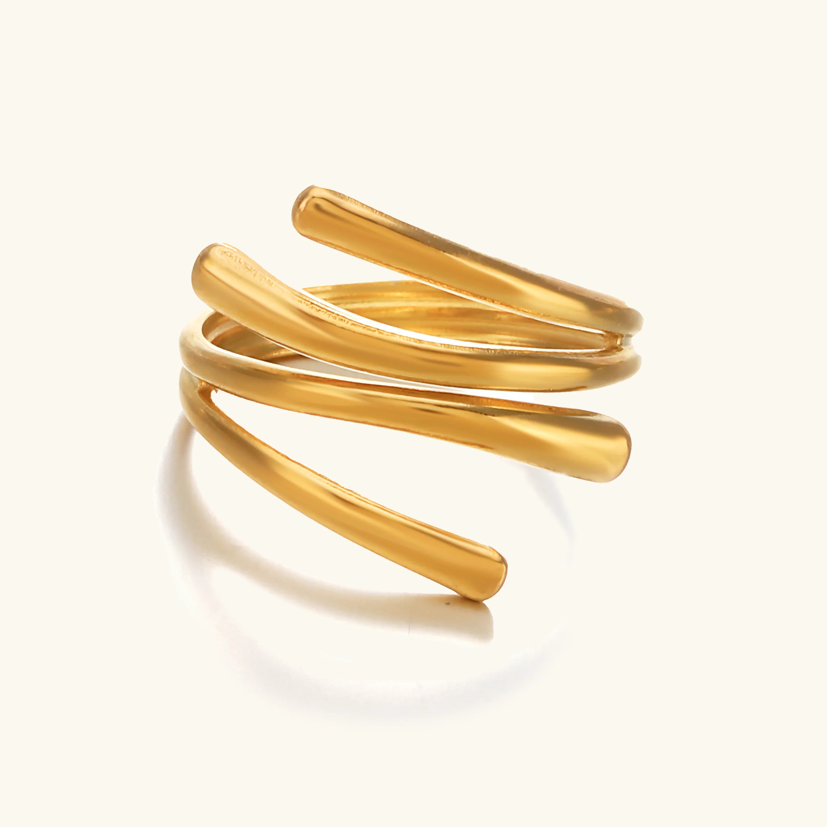 Shay Contemporary Gold Ring Image