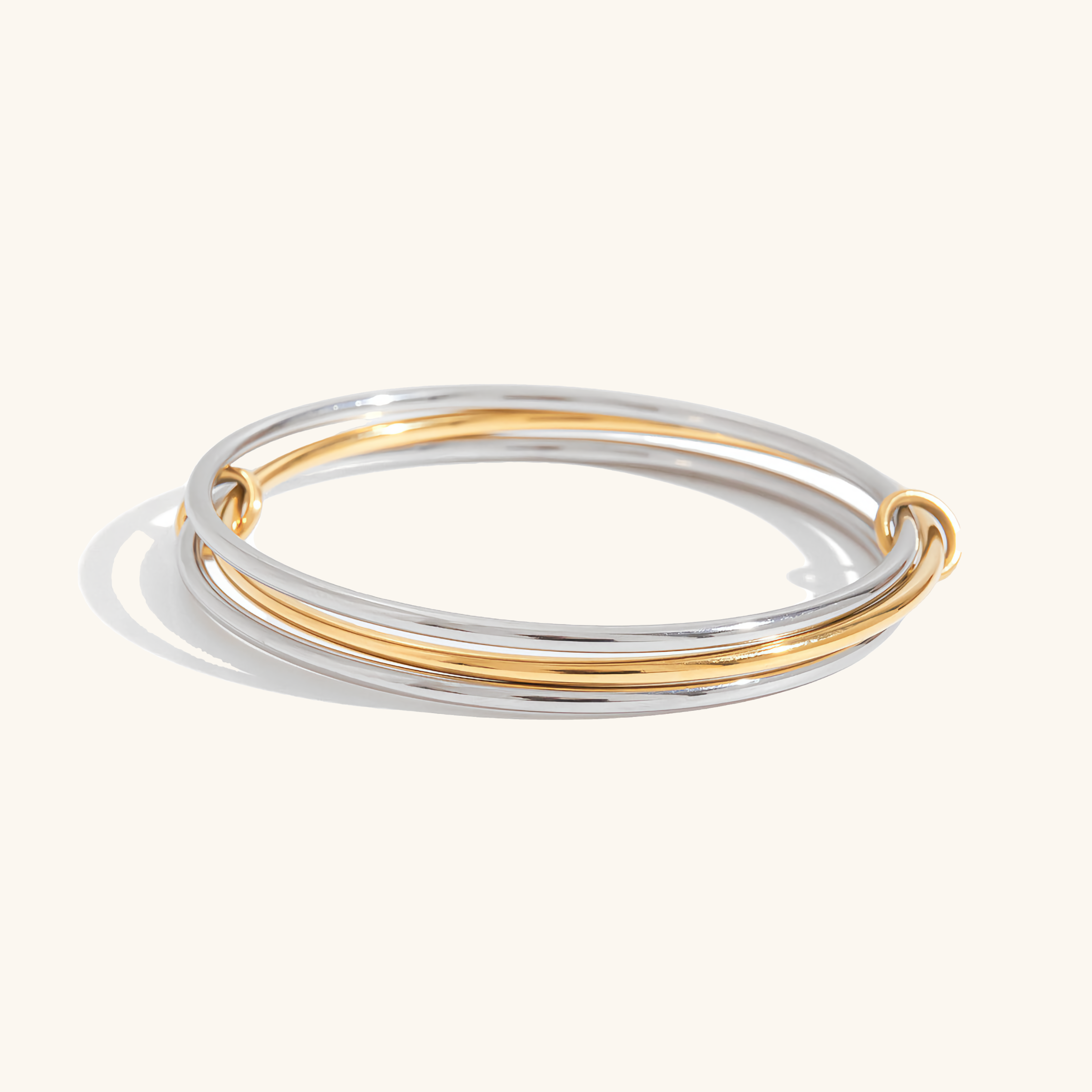 Romina Two Tone Stacked Bracelet Image