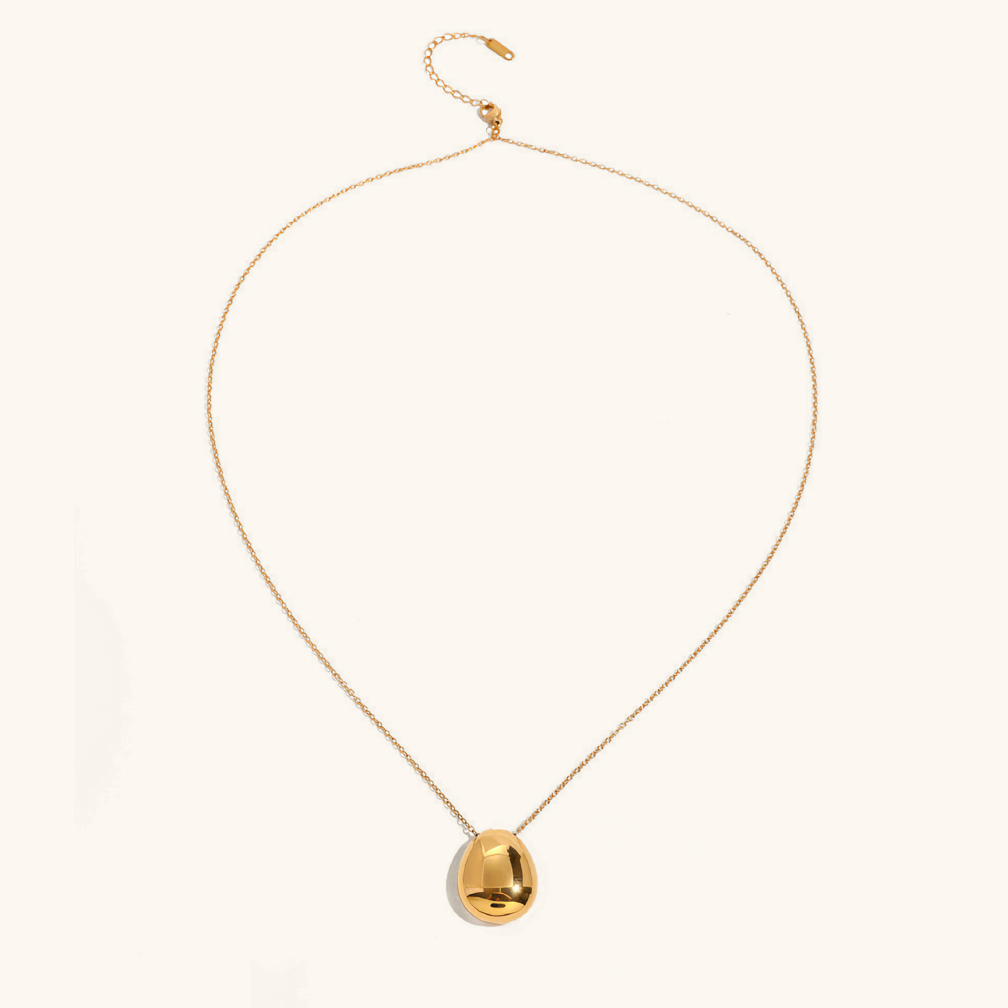 Claribel Gold Dome Necklace Image