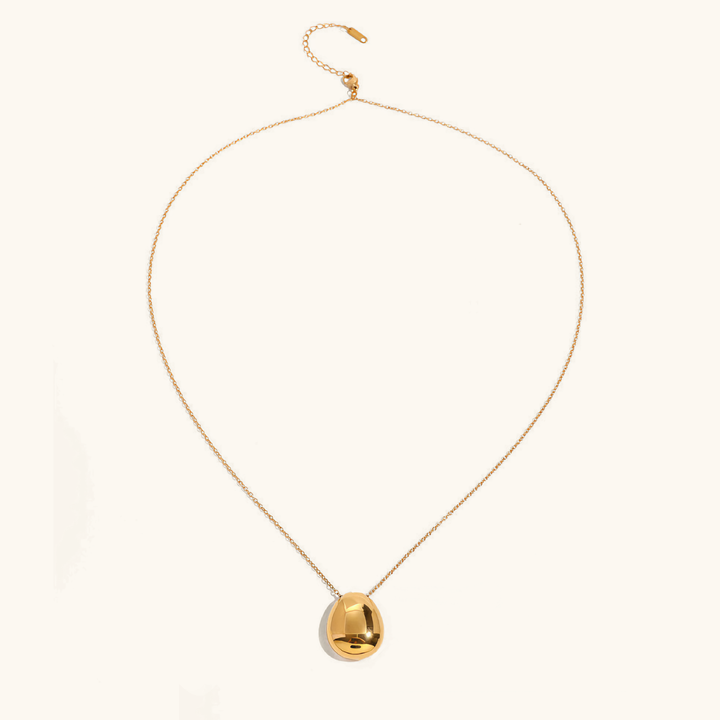 Claribel Gold Dome Necklace
