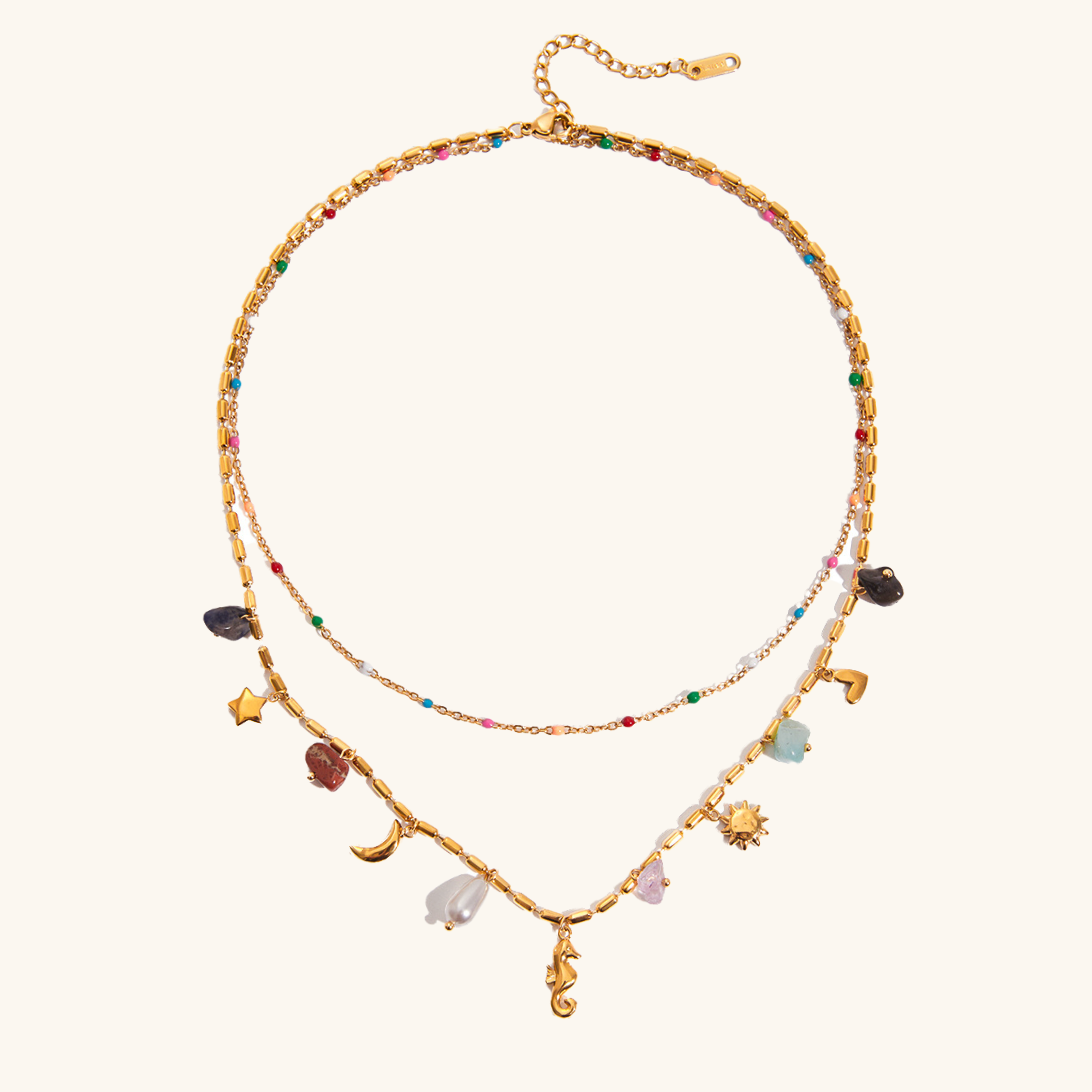 Cambria Coastal Charm Layered Necklace Image