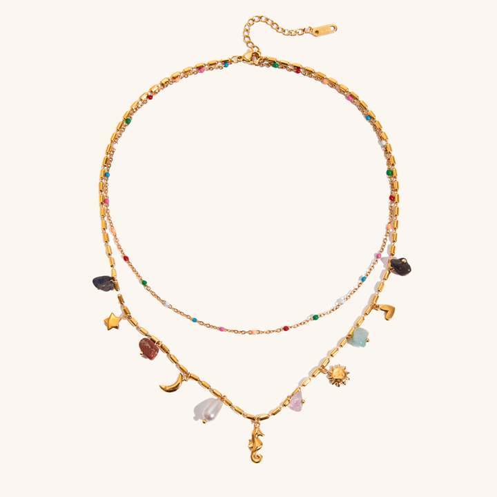 Cambria Coastal Charm Layered Necklace