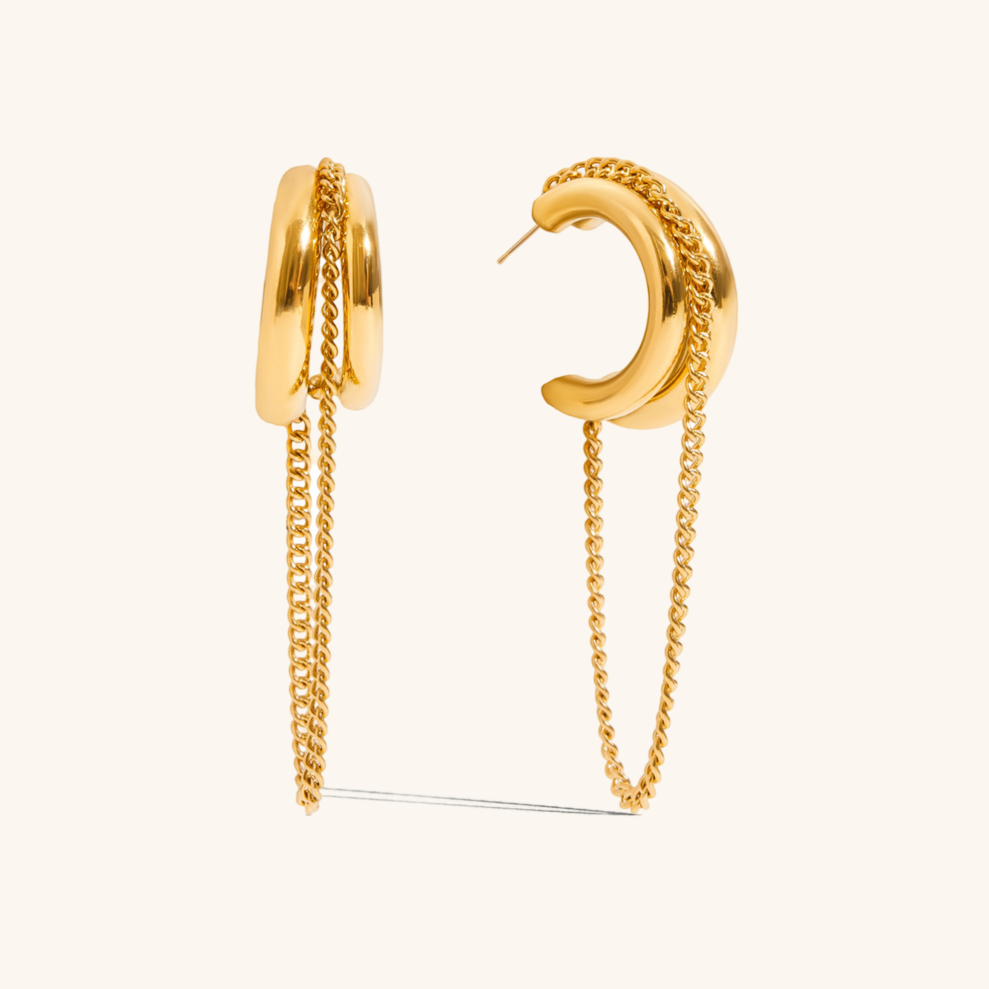 Galilea Link Chain Hoops Image