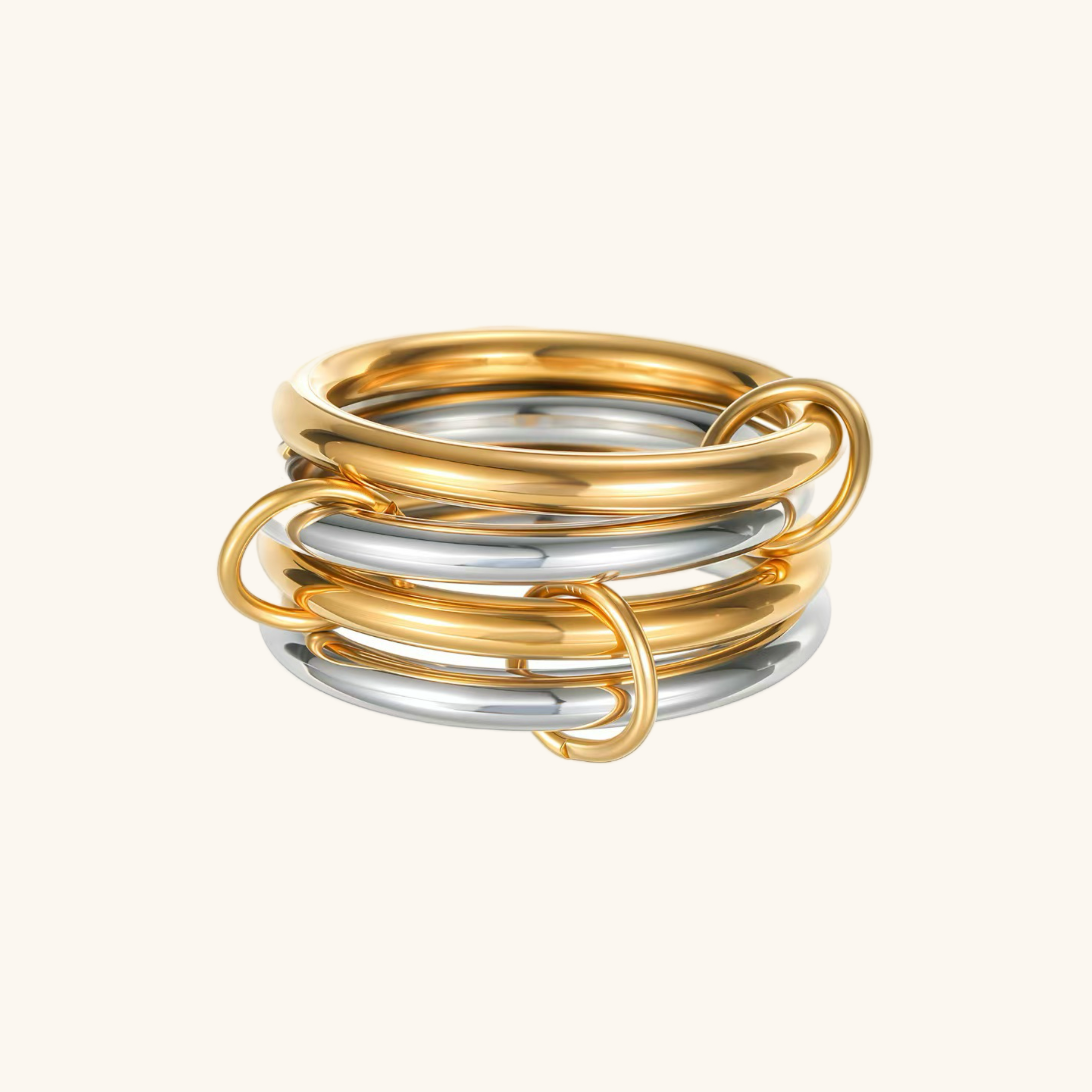 Alexandria Two-Tone Stacked Ring Image