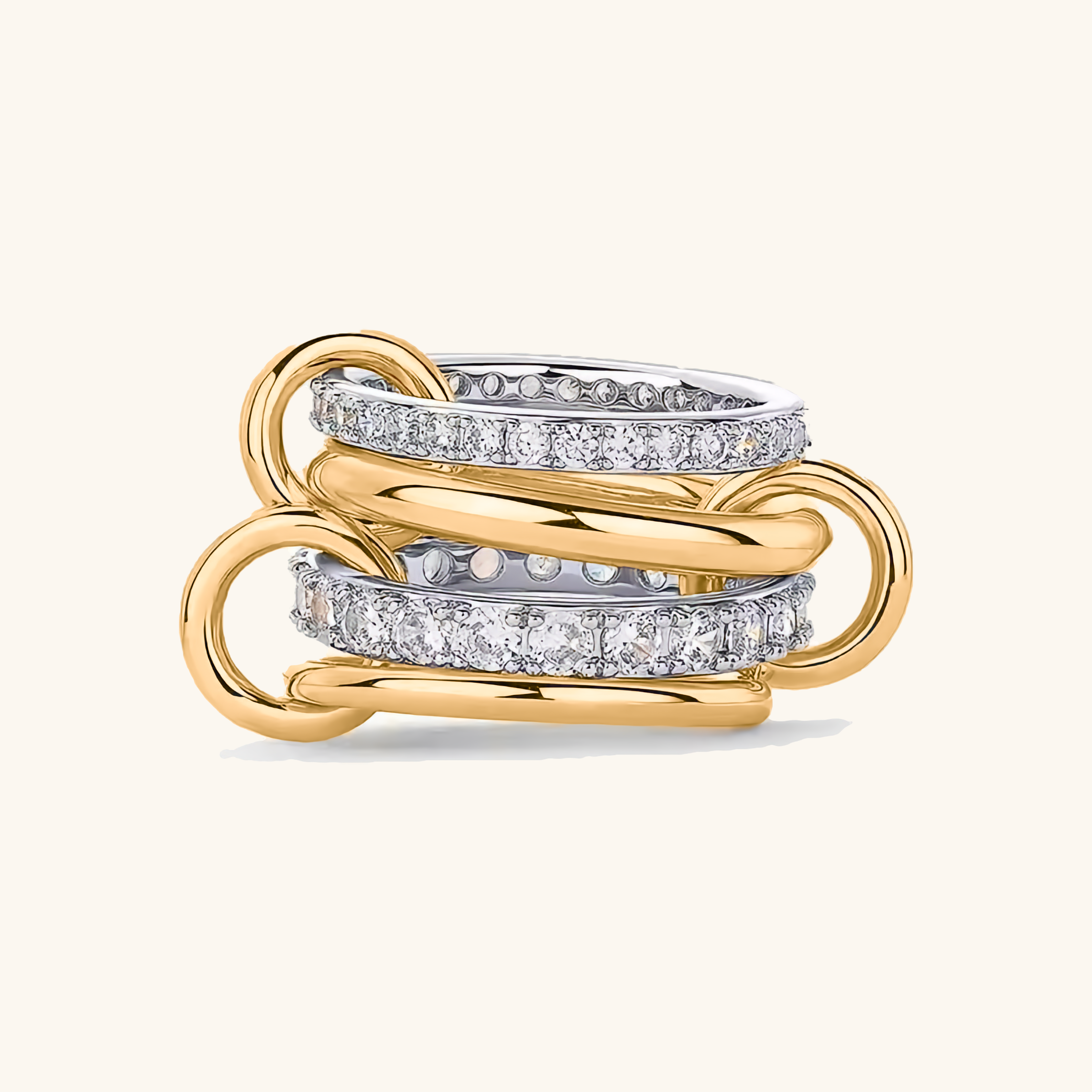 Juno Stacked Diamond Ring Image