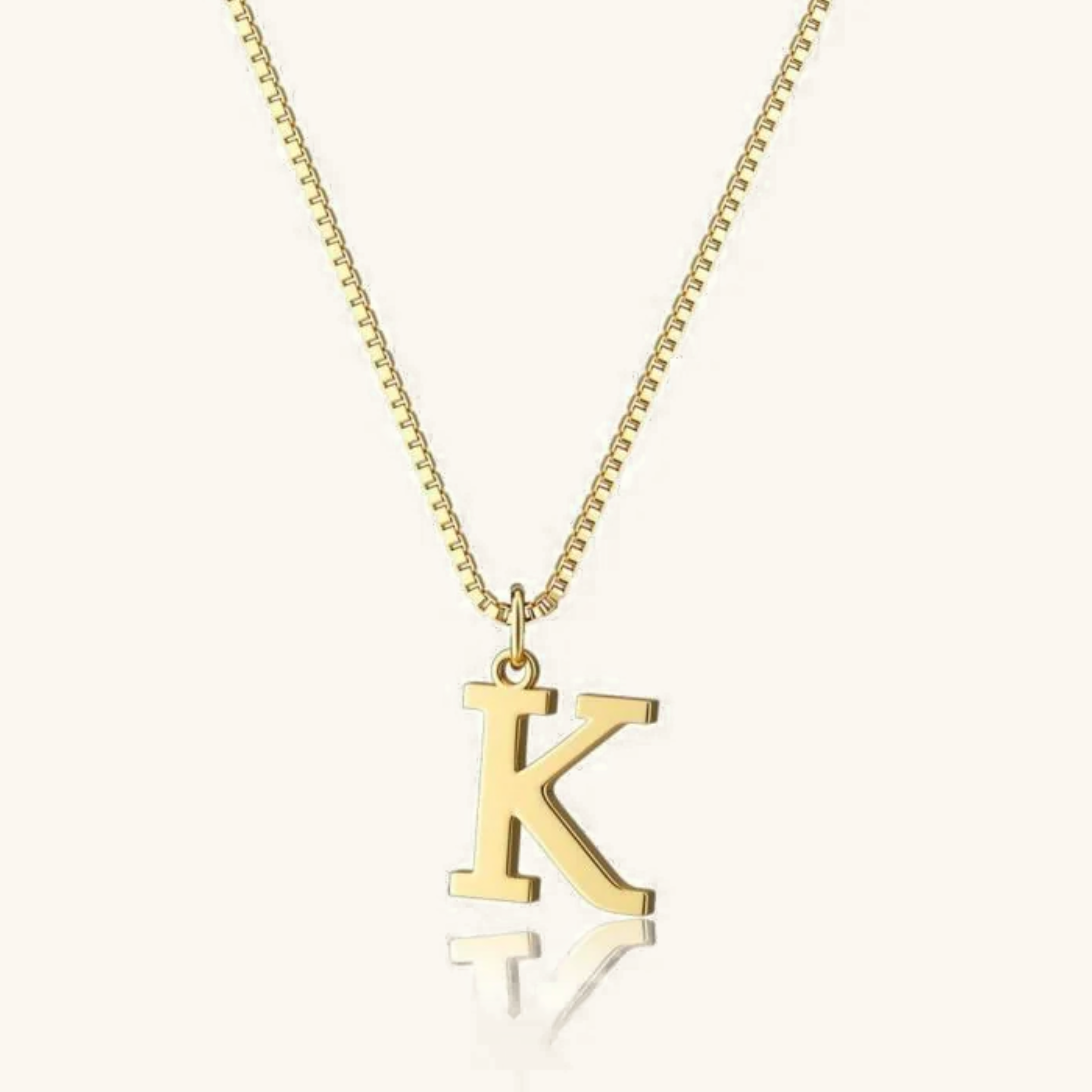 Therese Letter Initial Gold Necklace Image