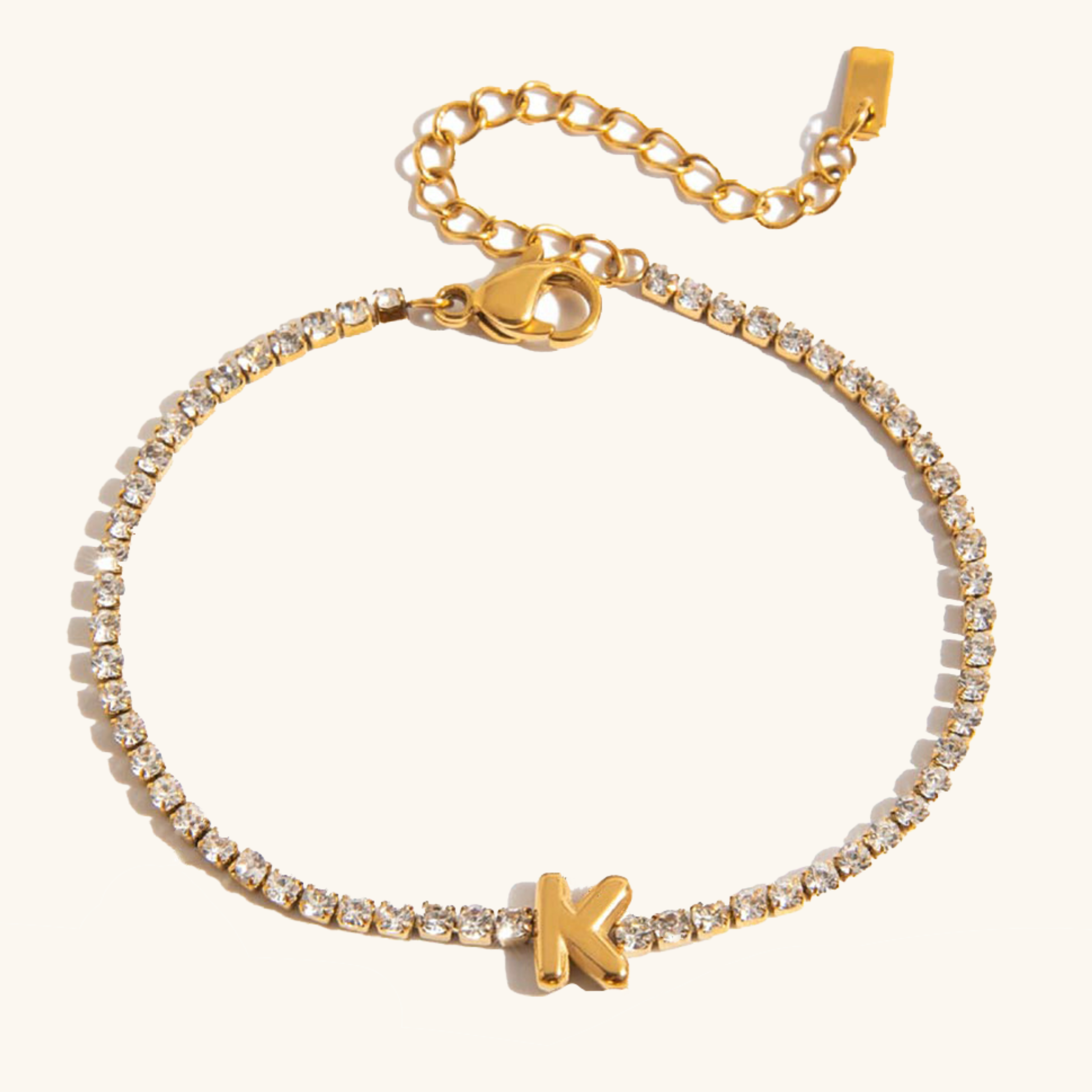 Avaria Bubble Letter Tennis Bracelet Image