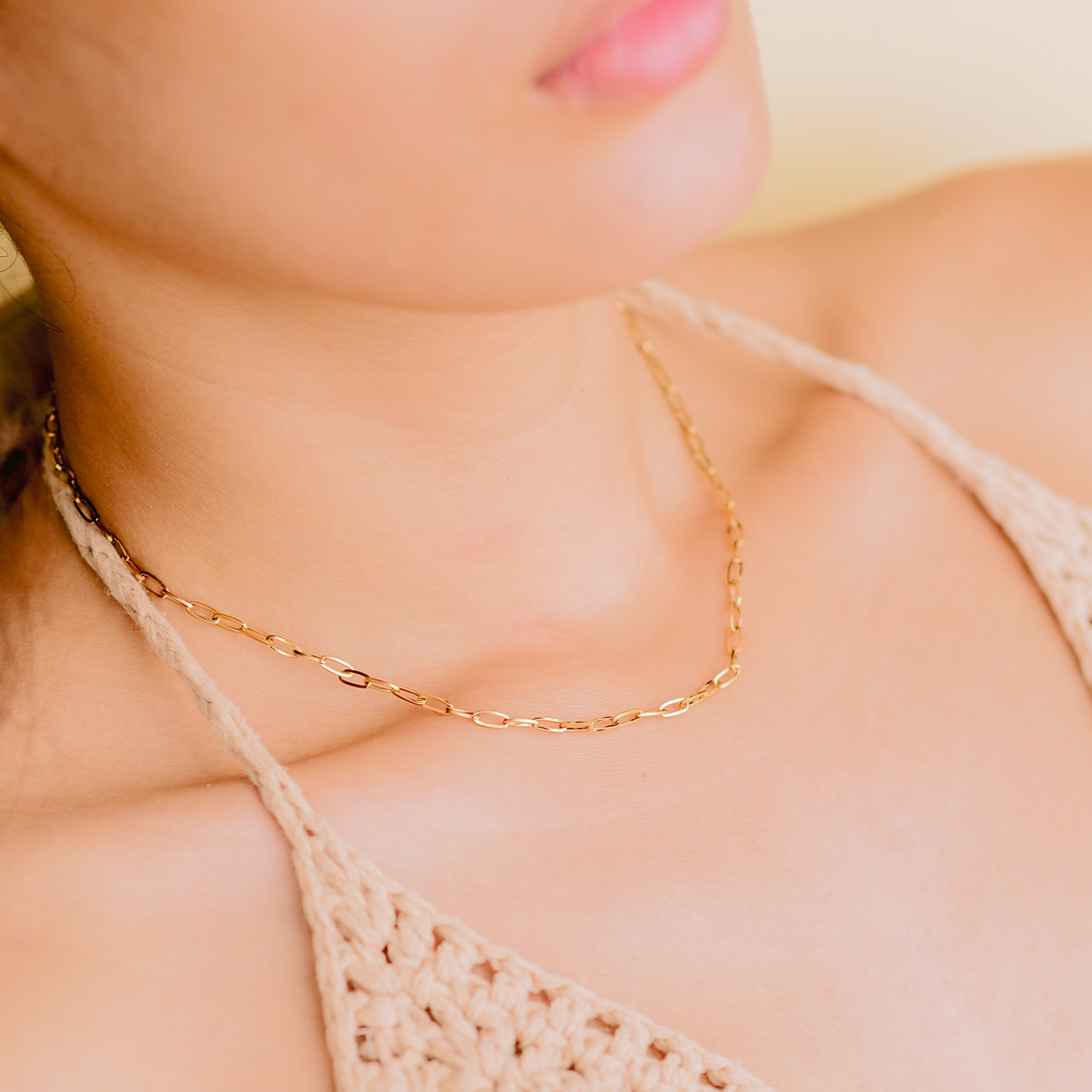 Lena Golden Chain Necklace Image