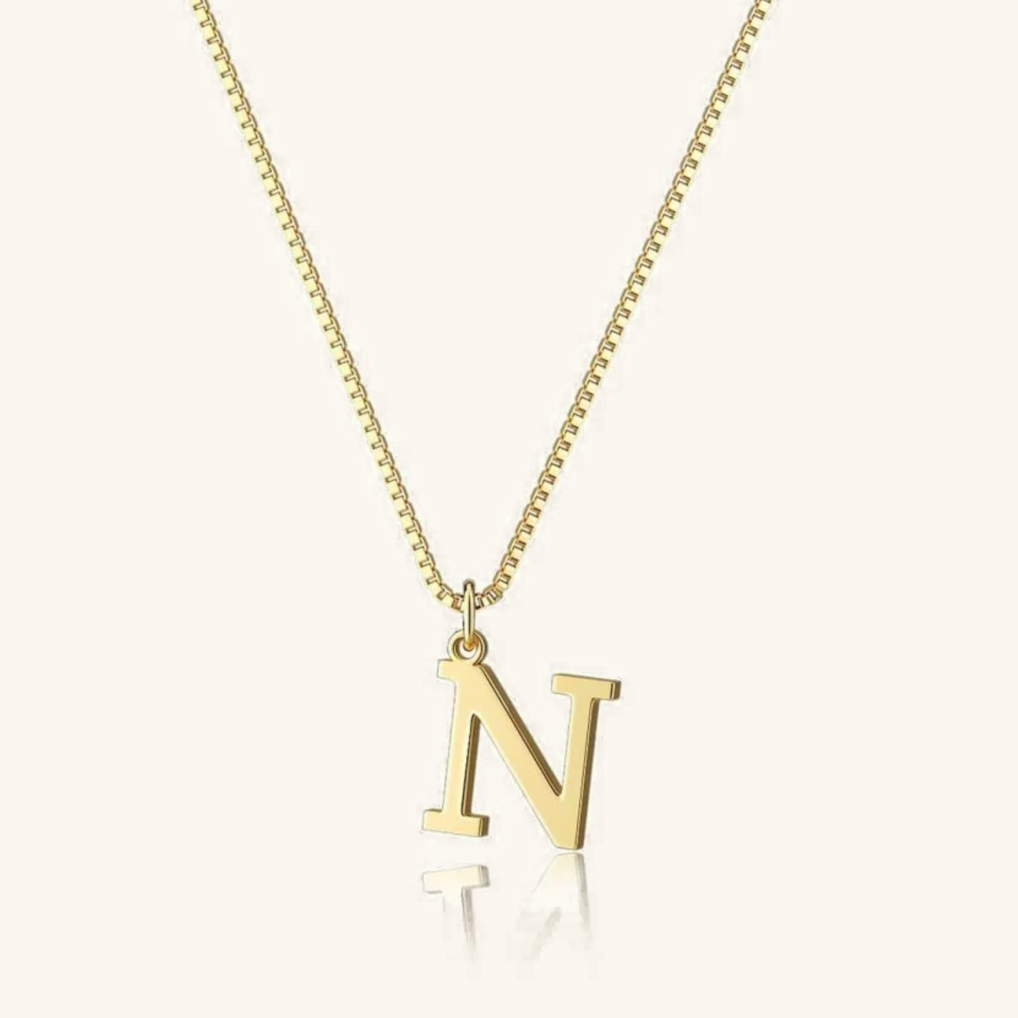 Therese Letter Initial Gold Necklace Image