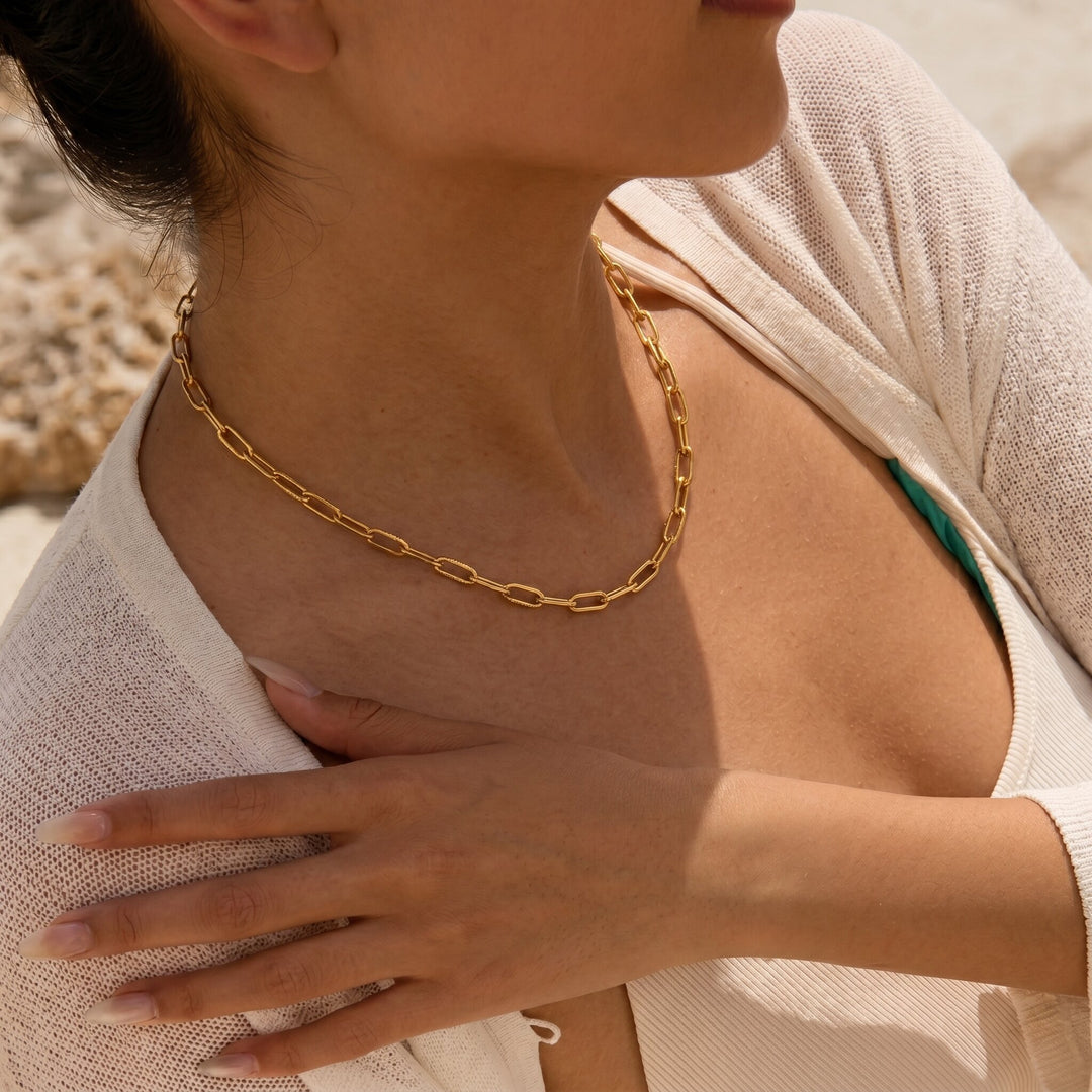 Nadia Paperclip Chain Necklace