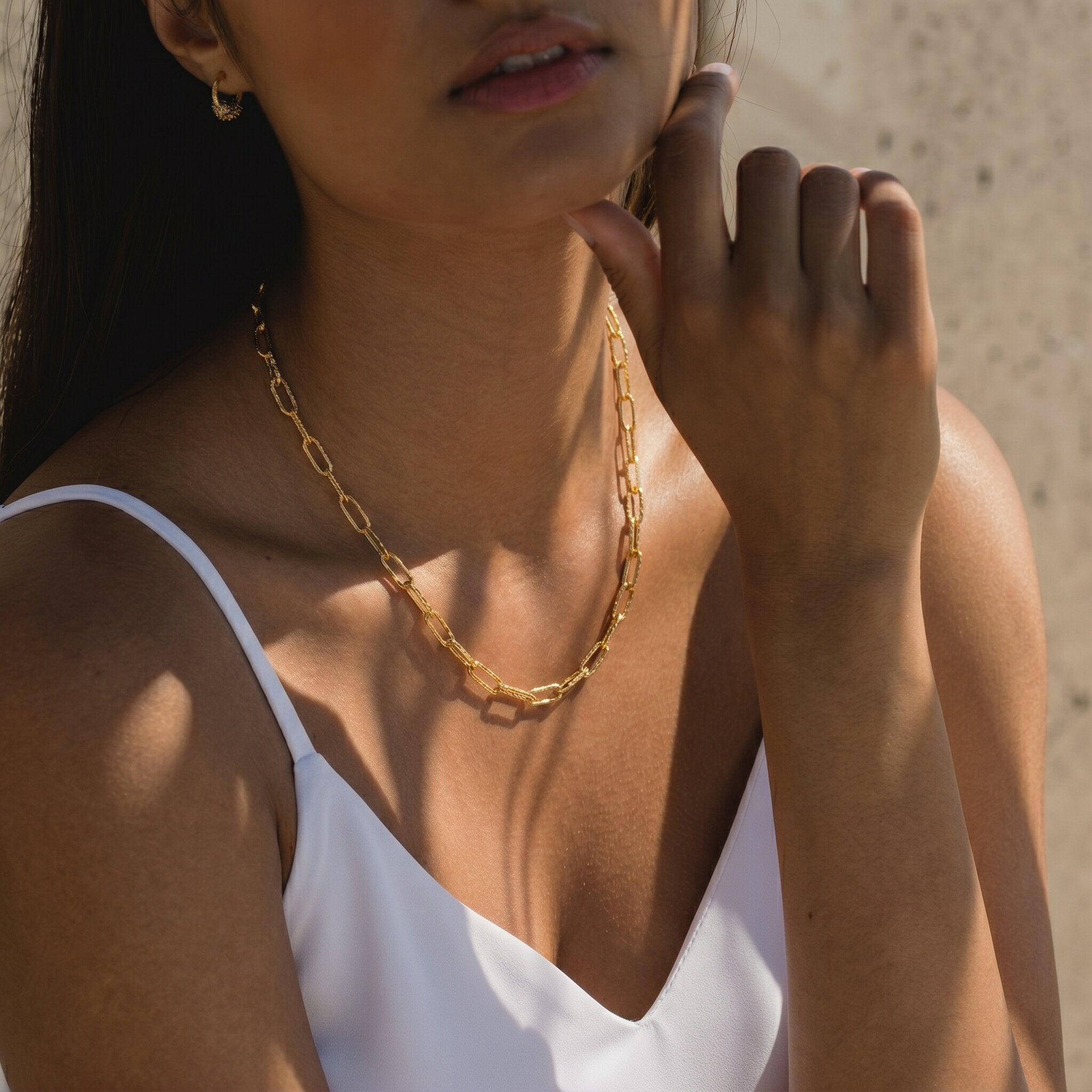Nadia Paperclip Chain Necklace Image