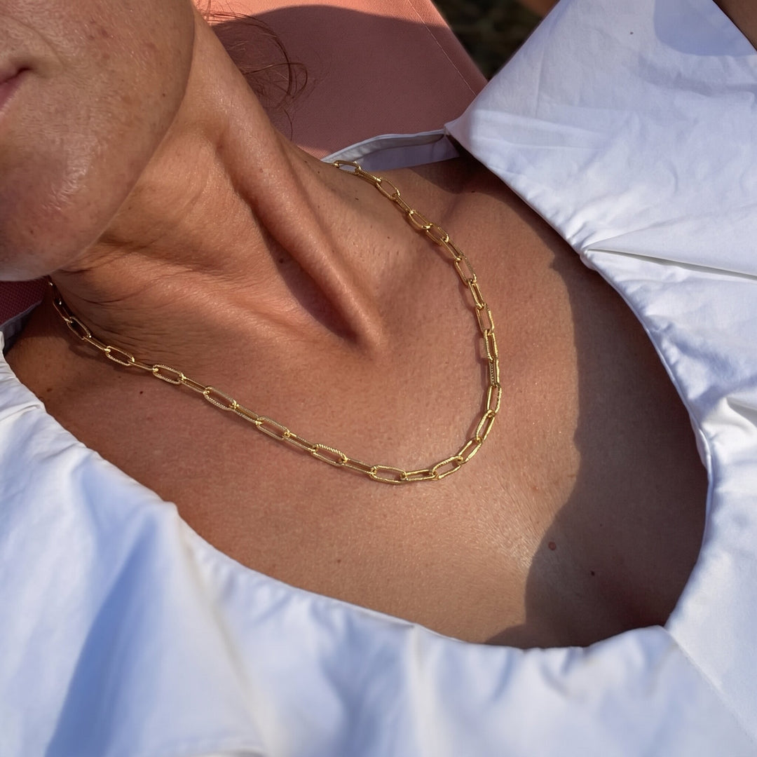 Nadia Paperclip Chain Necklace