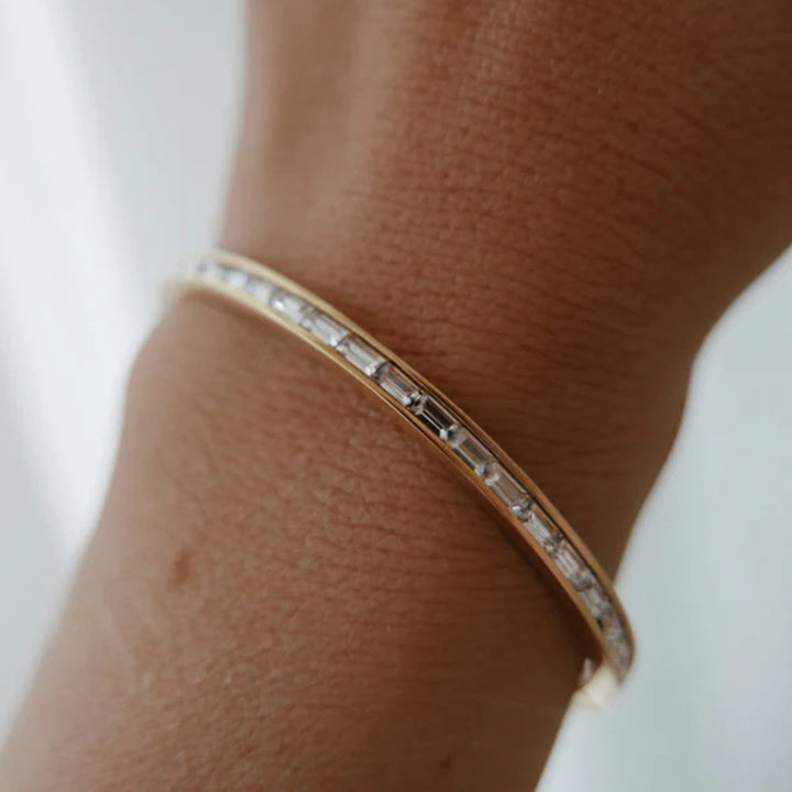 Grace Gold Diamond Bangle