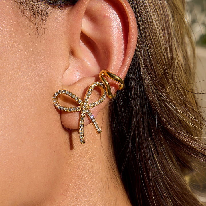 Dannah Diamond Bow Tie Earrings