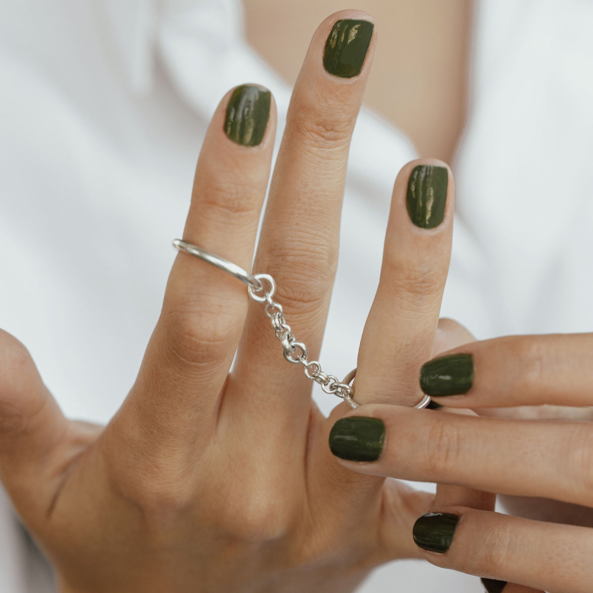Bridget Chain Stacked Ring Image