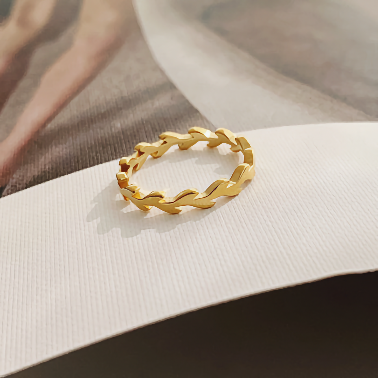 Rhea Golden Vine Ring Image