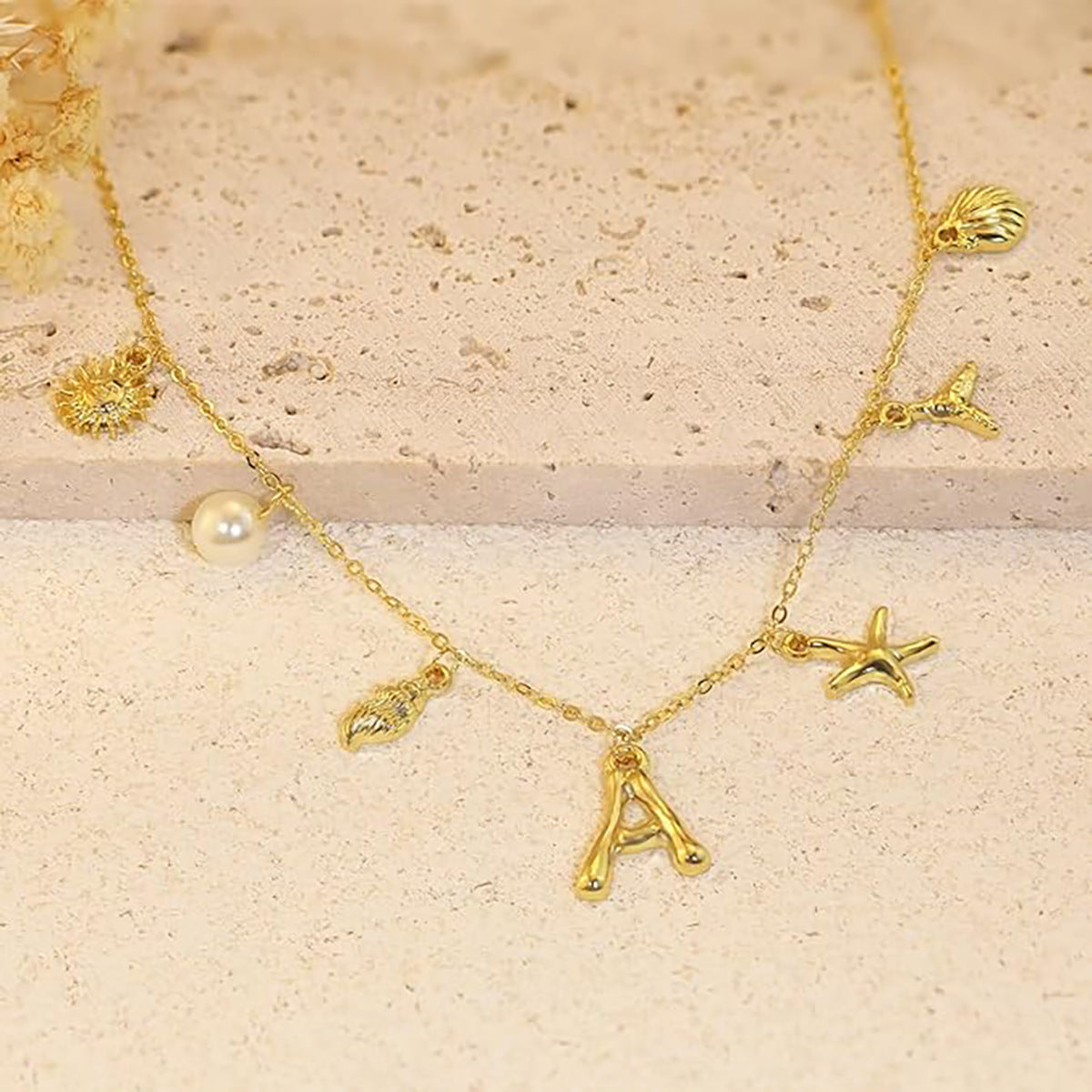 Avaria Ocean Initial Necklace Image