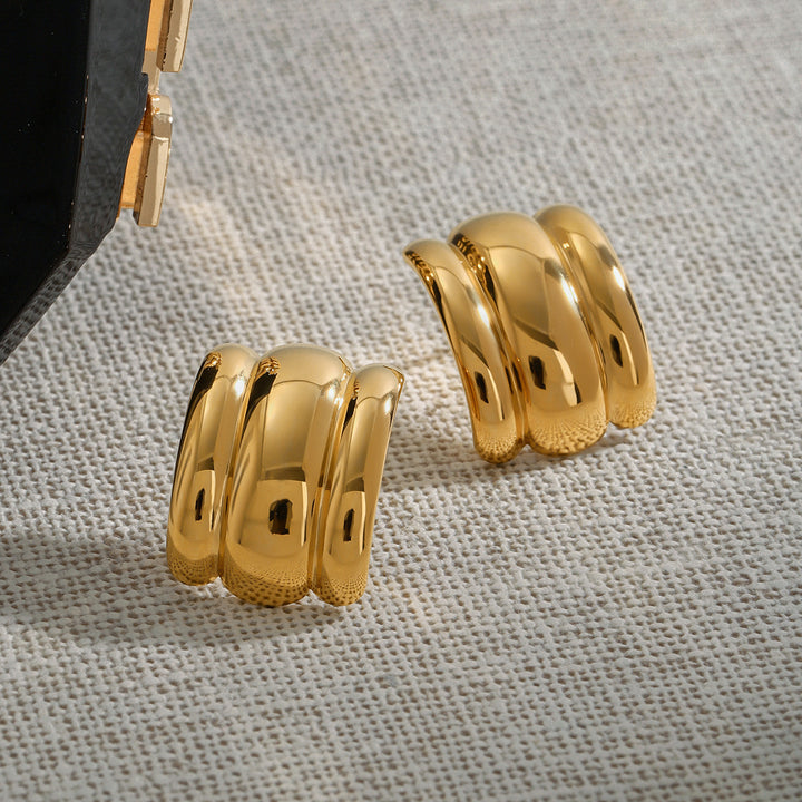 Angela Gold Arch Earrings