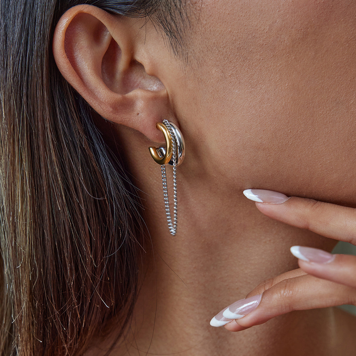 Galilea Link Chain Hoops Image