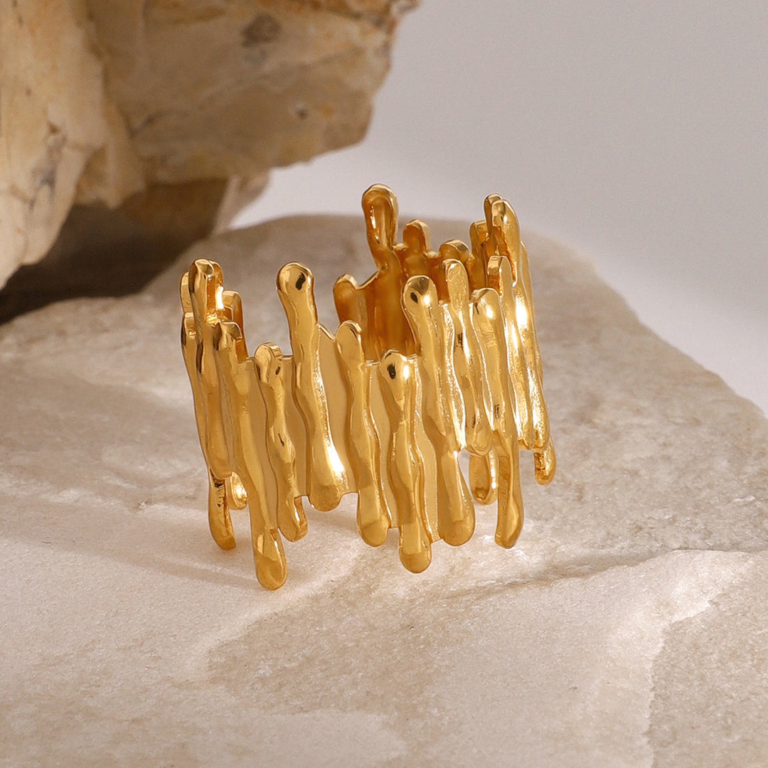 Zoella Abstract Gold Ring